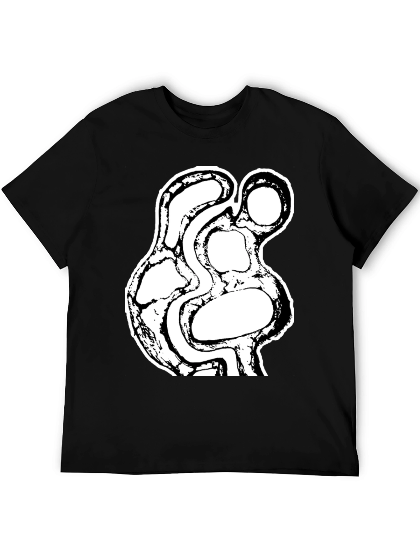 Abstract Art Graphic Black T-Shirt