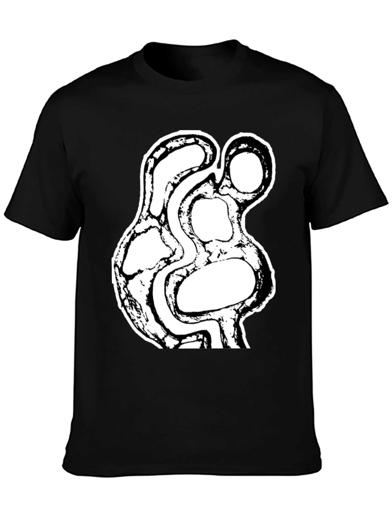 Abstract Art Graphic Black T-Shirt