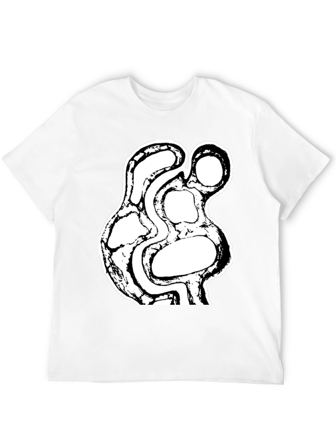 Abstract Art Graphic Black T-Shirt