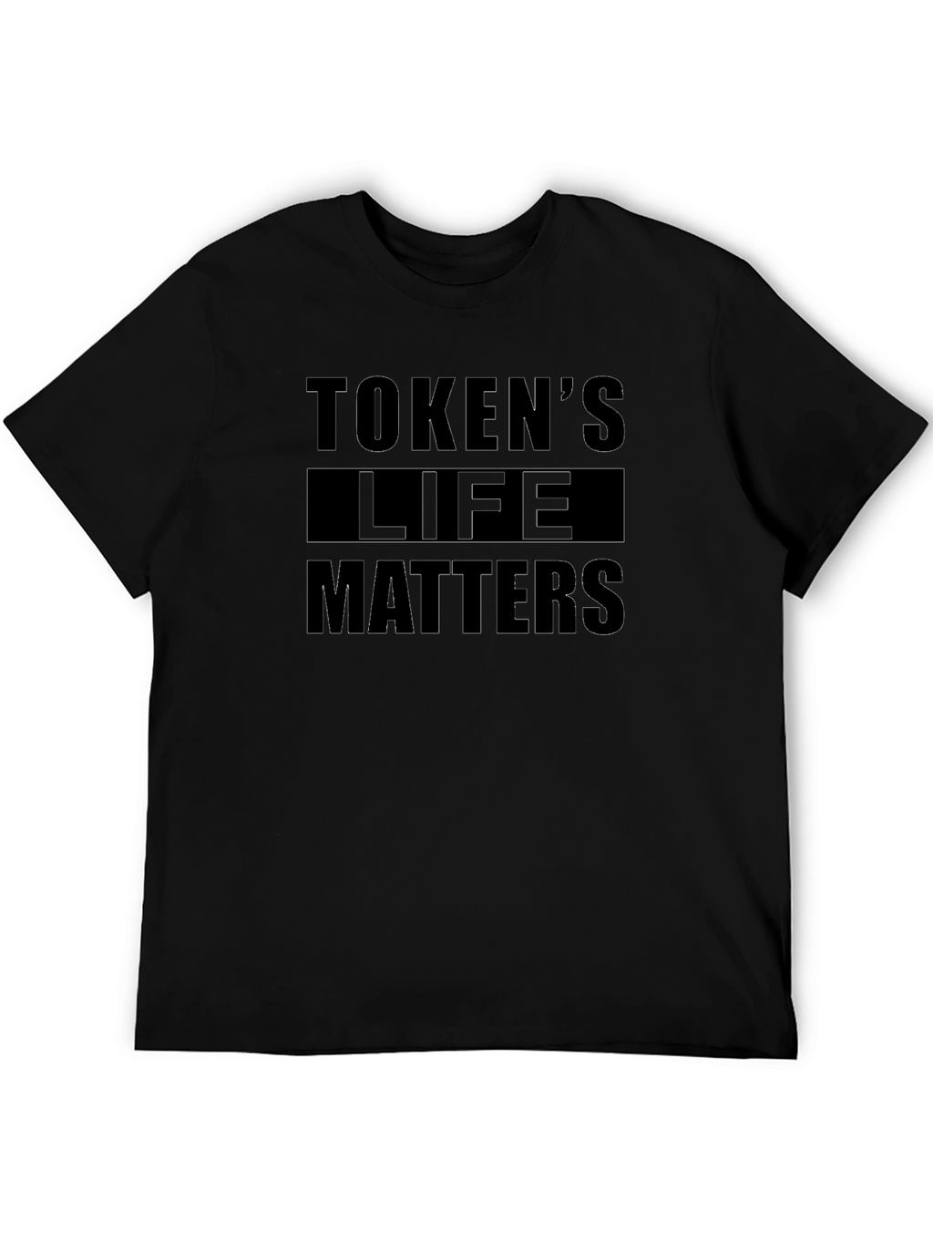 Tokens Life Matters Graphic Tee - Black Cotton T-Shirt