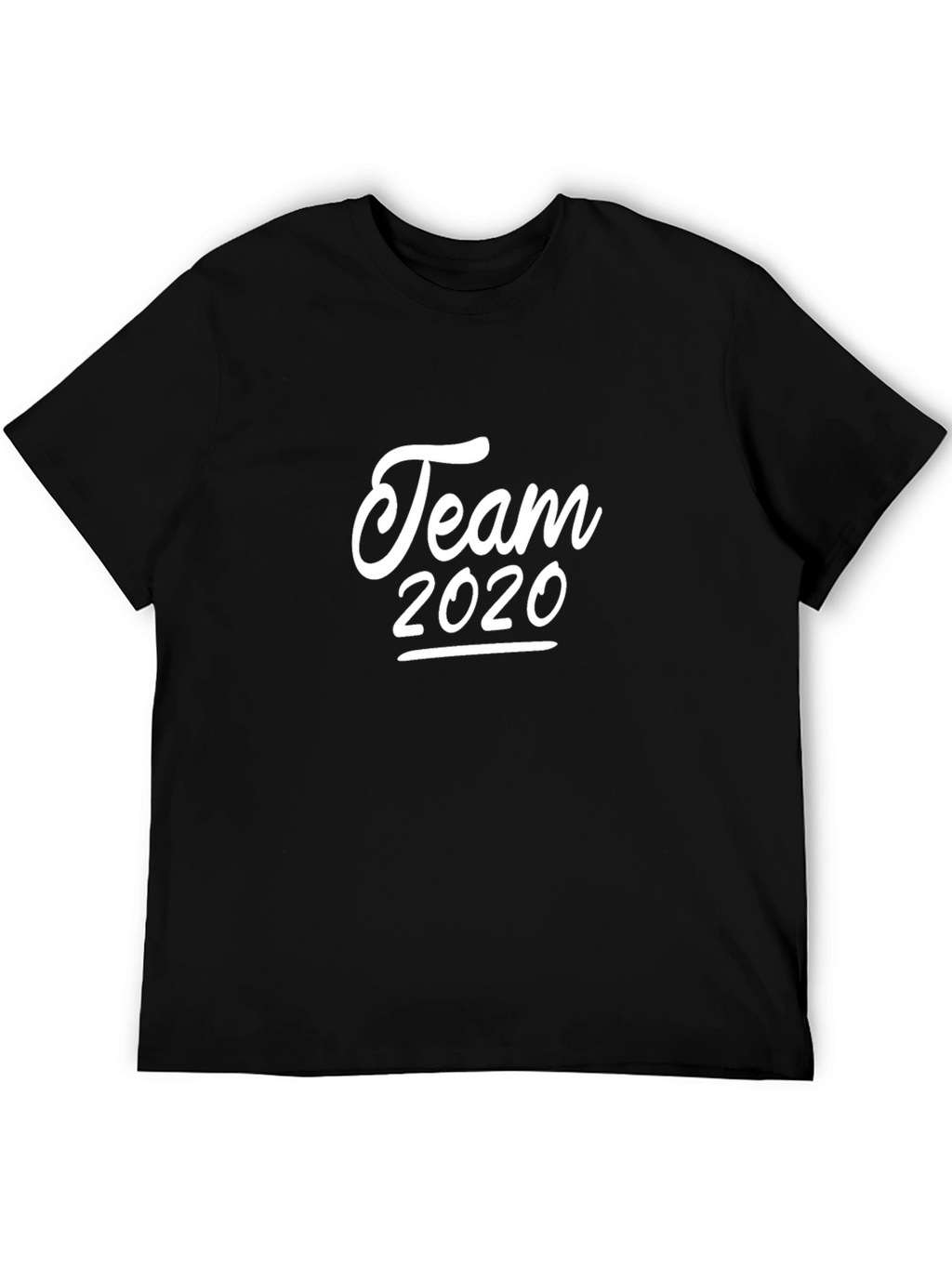 Team 2020 T-Shirt - Black Crew Neck Tee