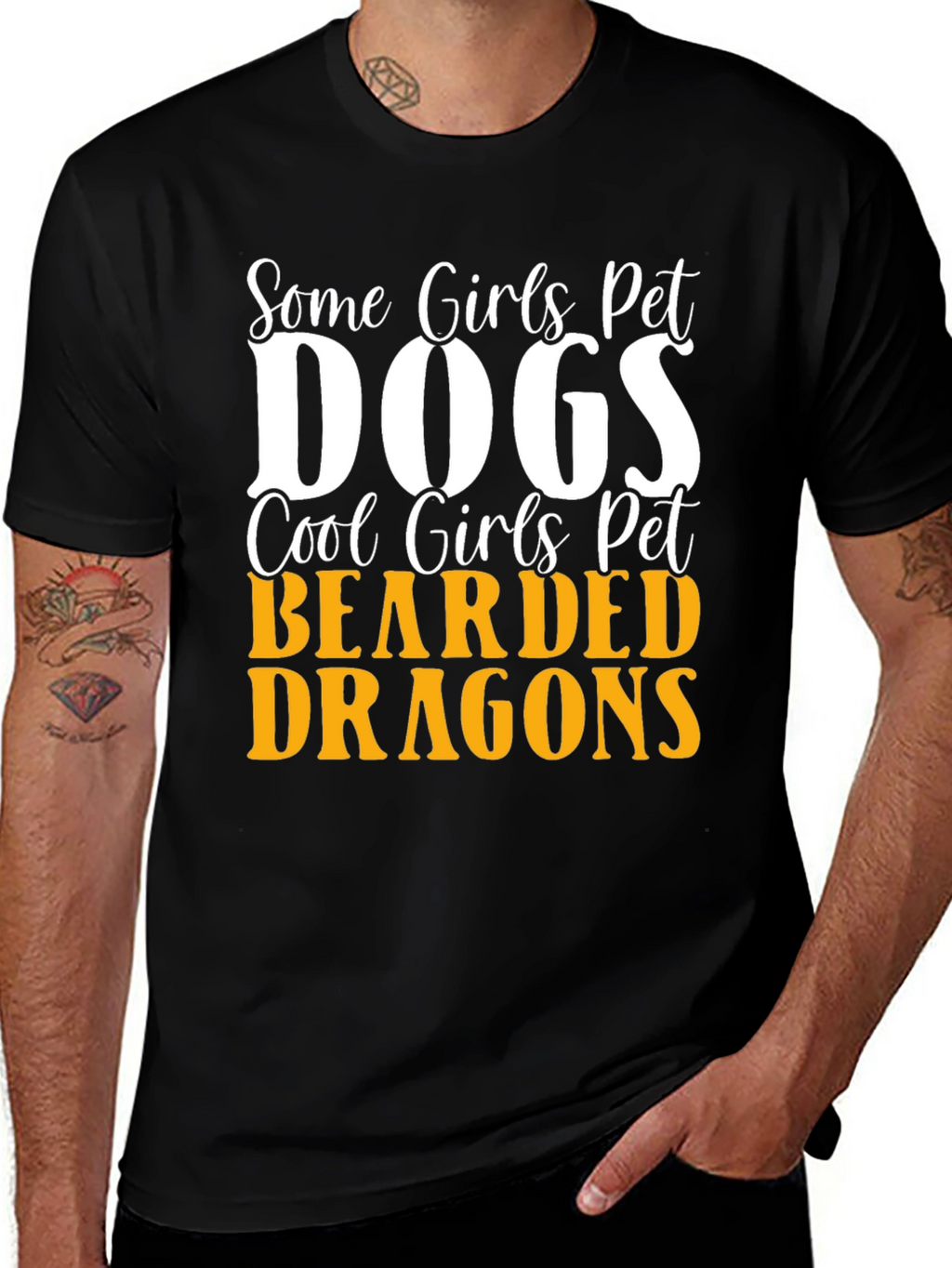 Cool Girls Pet Bearded Dragons Graphic Tee