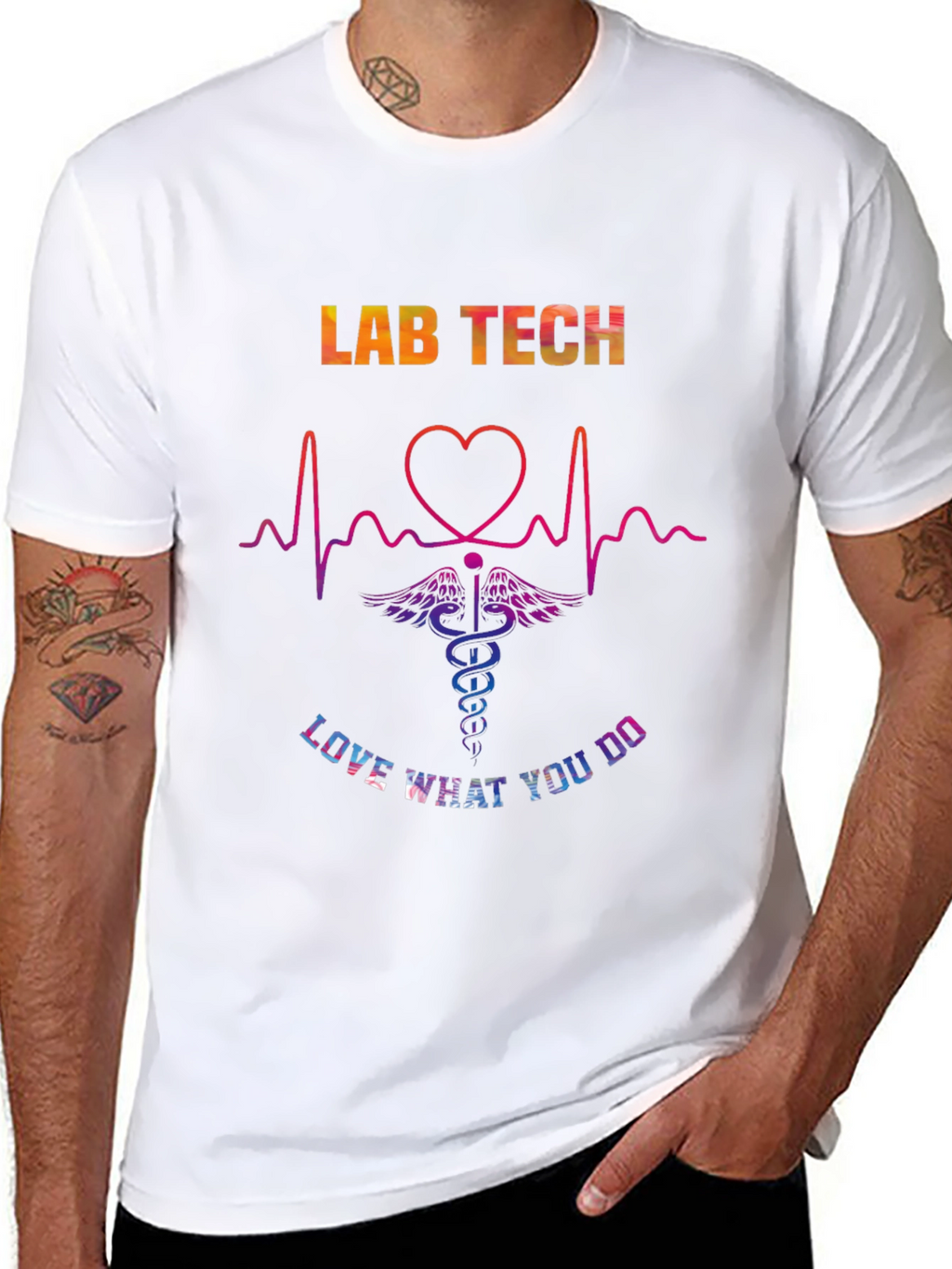Lab Tech Love What You Do Graphic T-Shirt