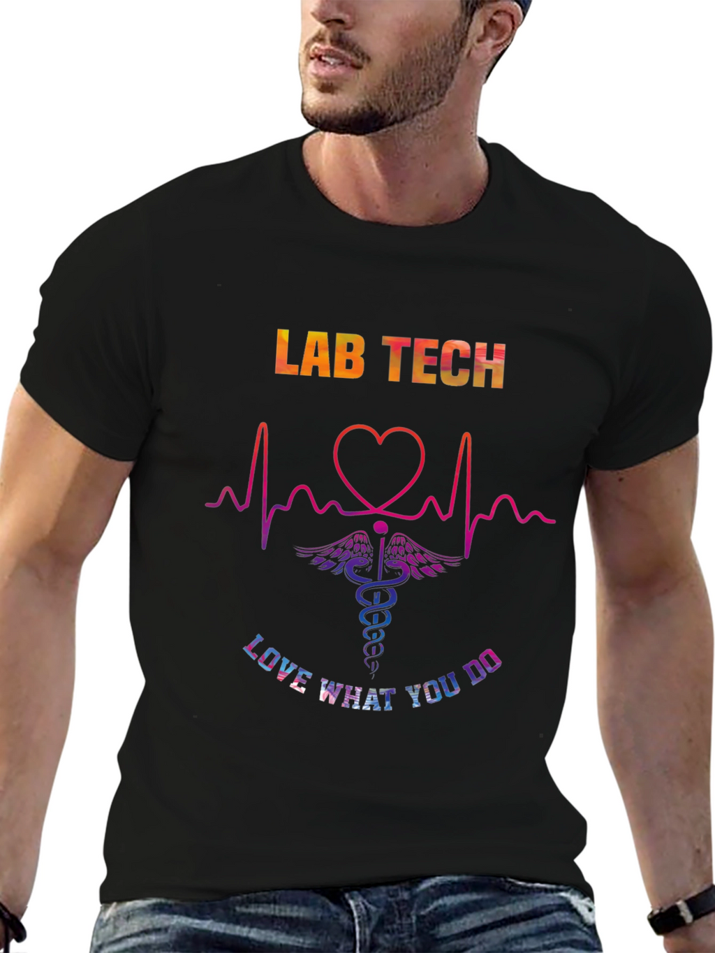Lab Tech Love What You Do Graphic T-Shirt