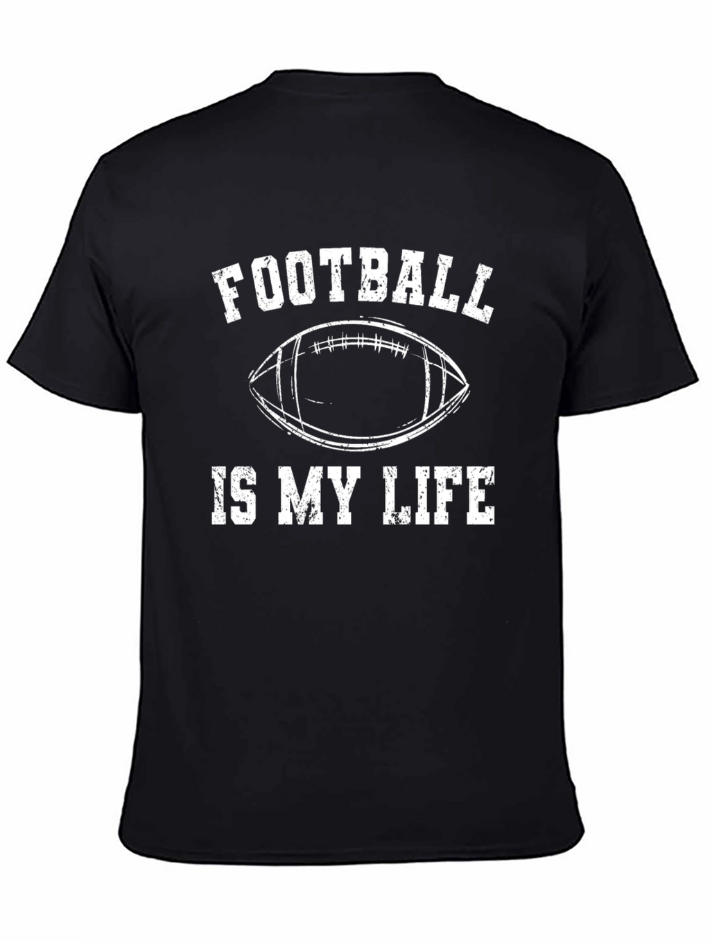 Football Is My Life T-Shirt - Black