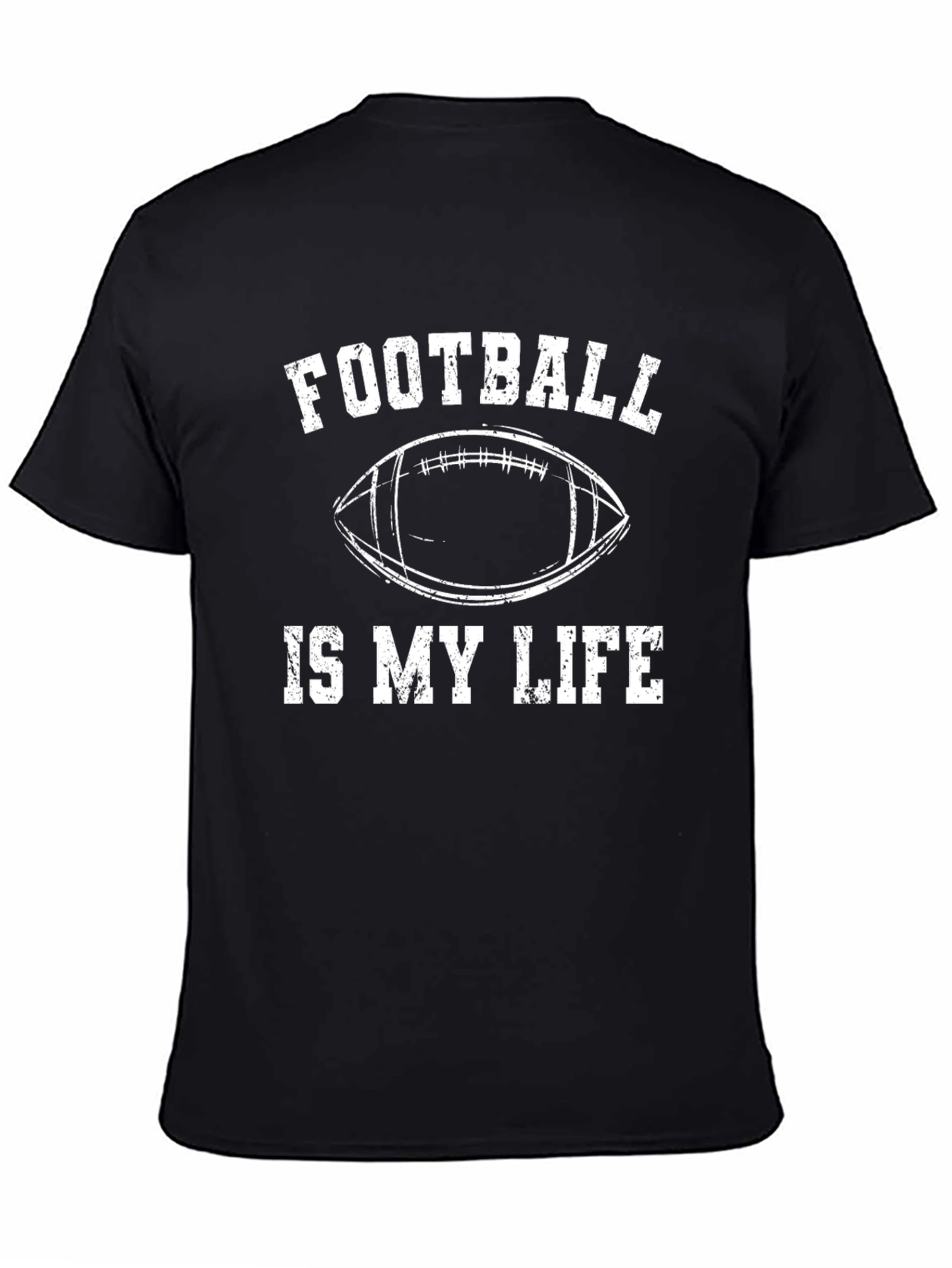Football Is My Life T-Shirt - Black