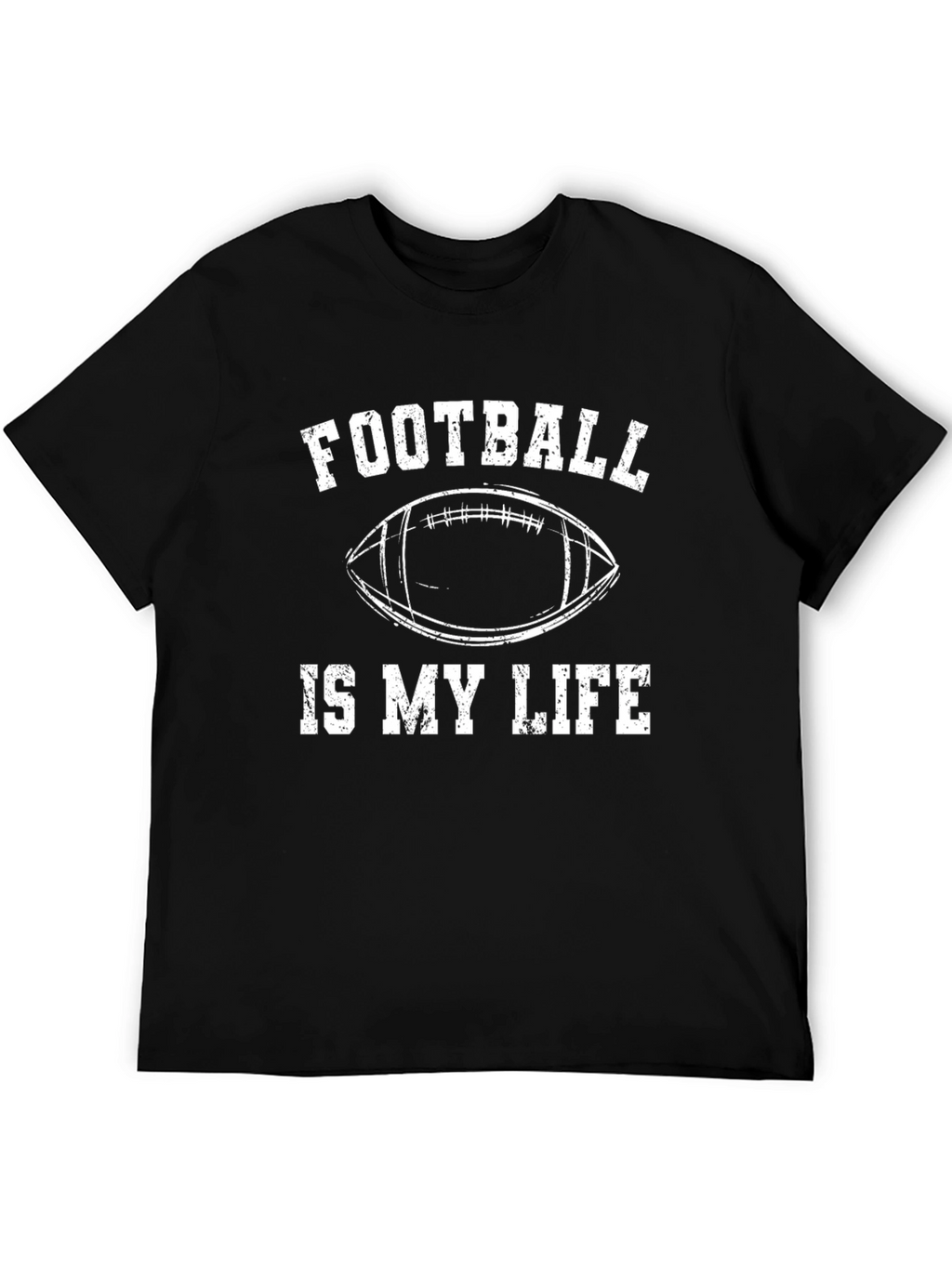 Football Is My Life T-Shirt - Black