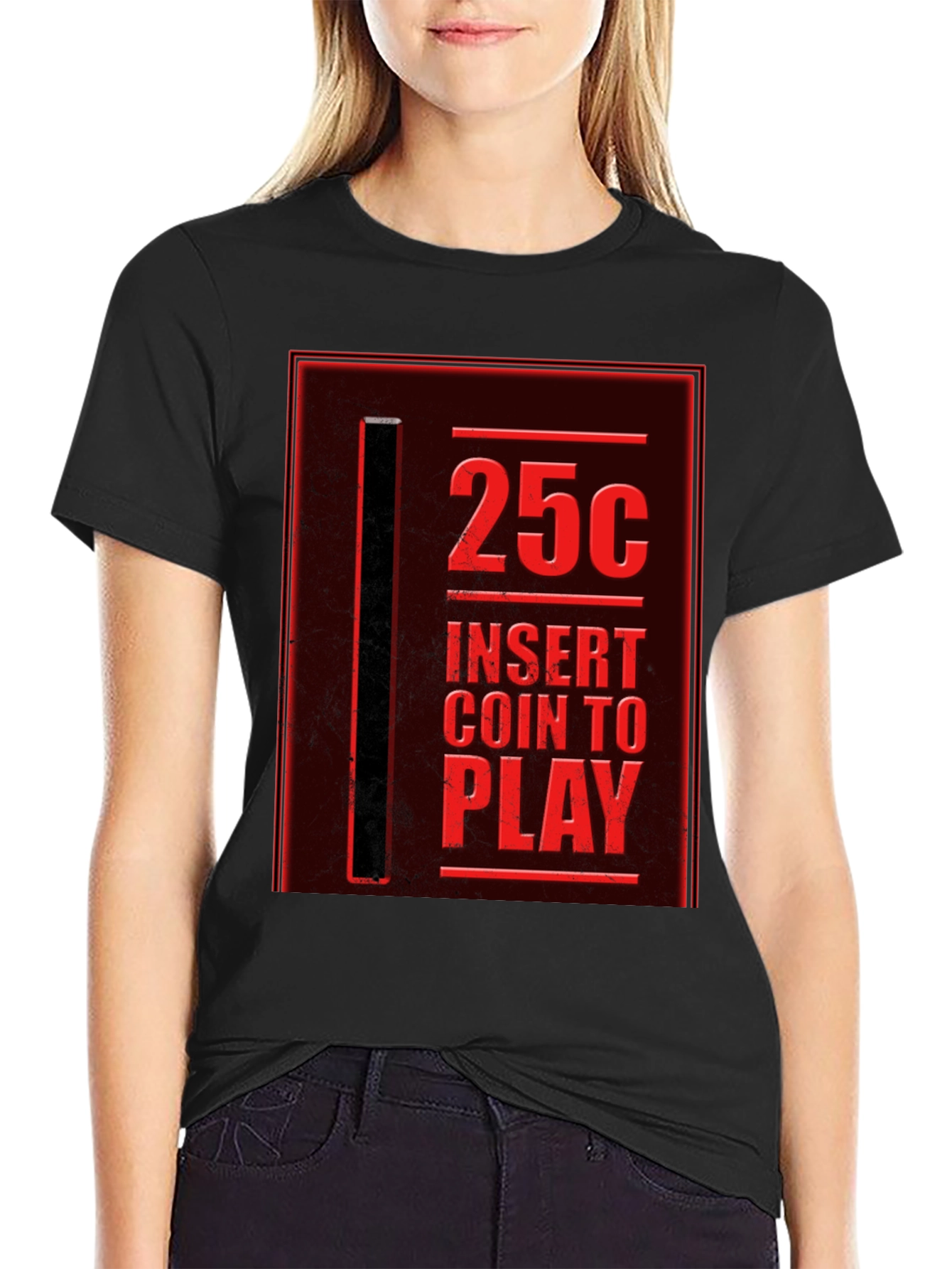 Retro Arcade T-Shirt - 25¢ Insert Coin to Play!