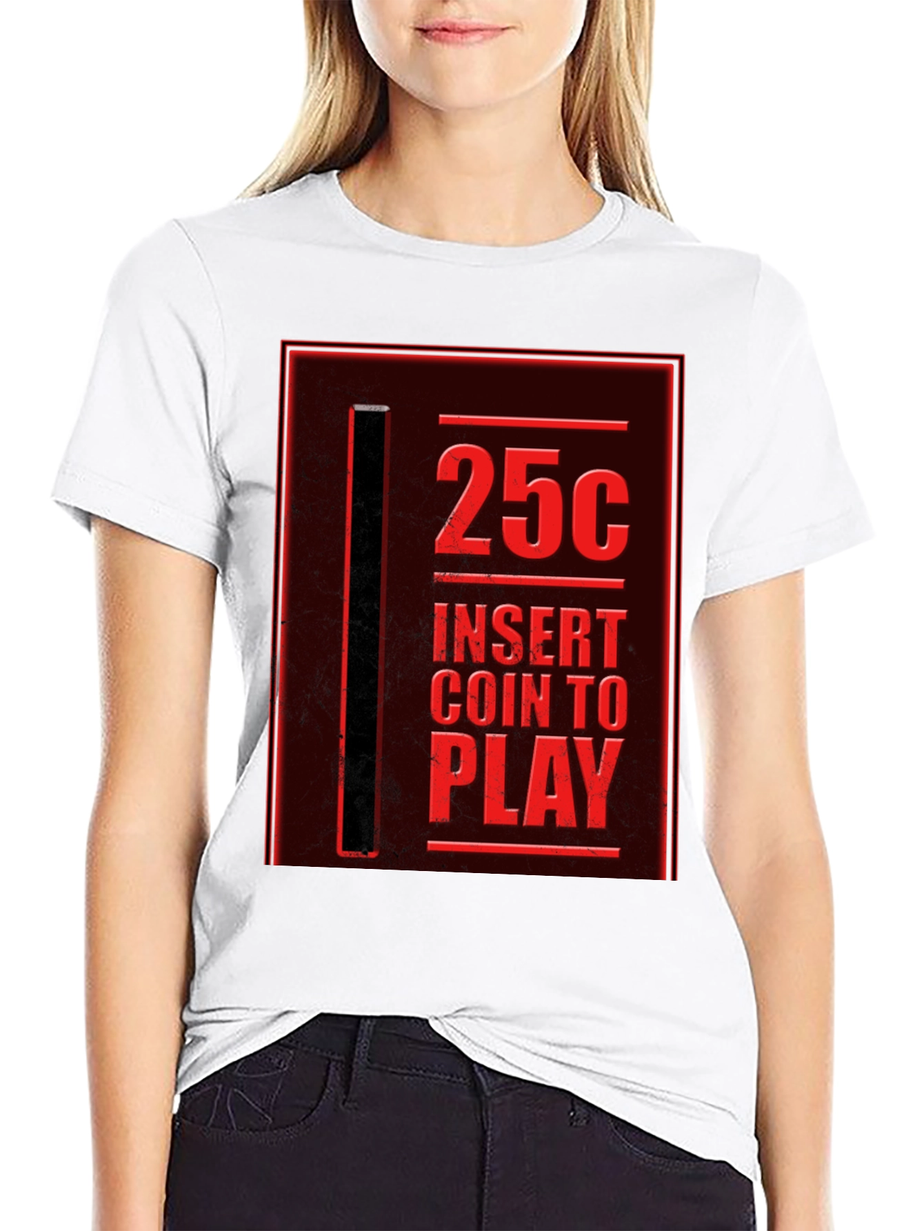 Retro Arcade T-Shirt - 25¢ Insert Coin to Play!