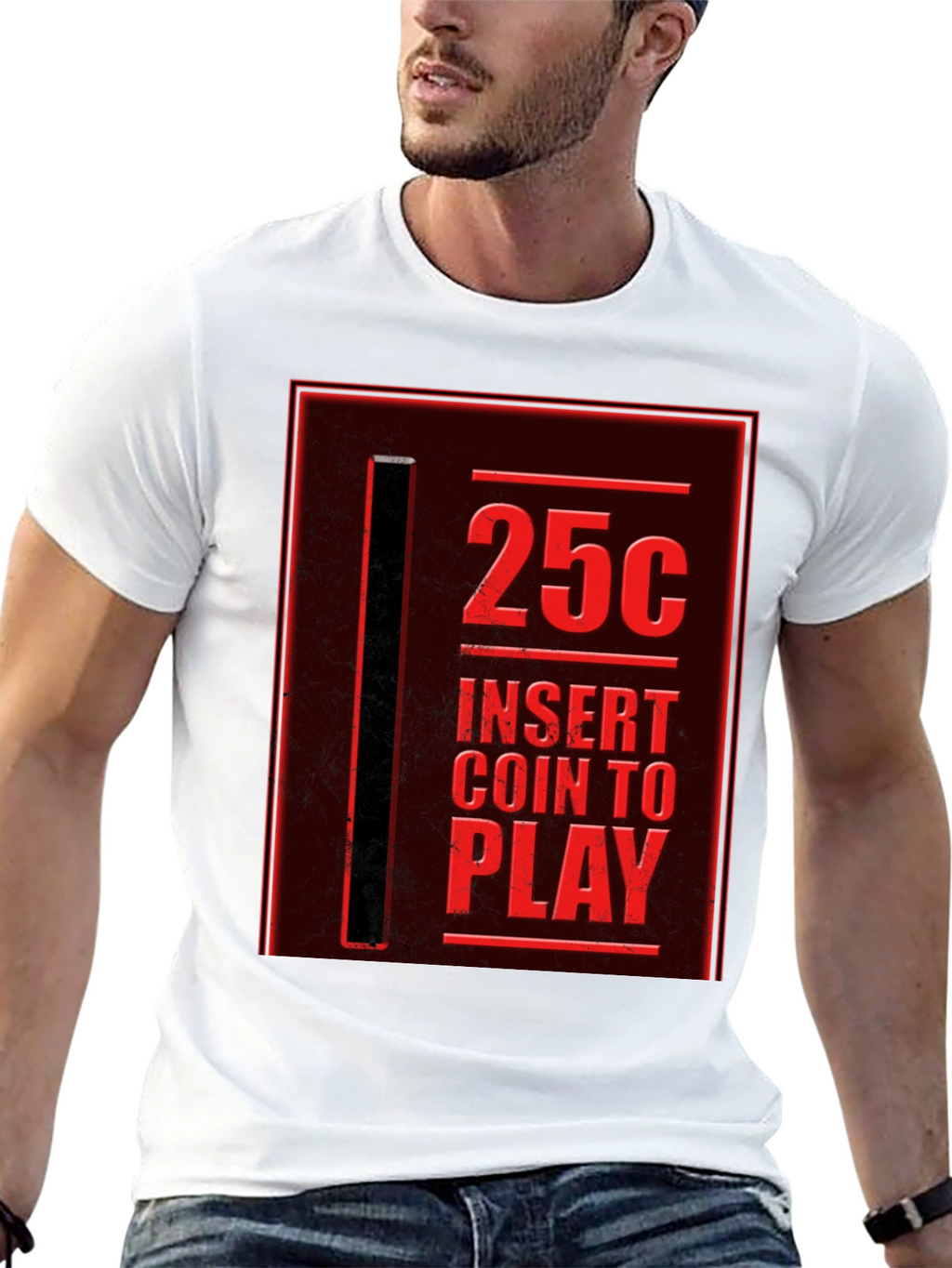 Retro Arcade T-Shirt - 25¢ Insert Coin to Play!