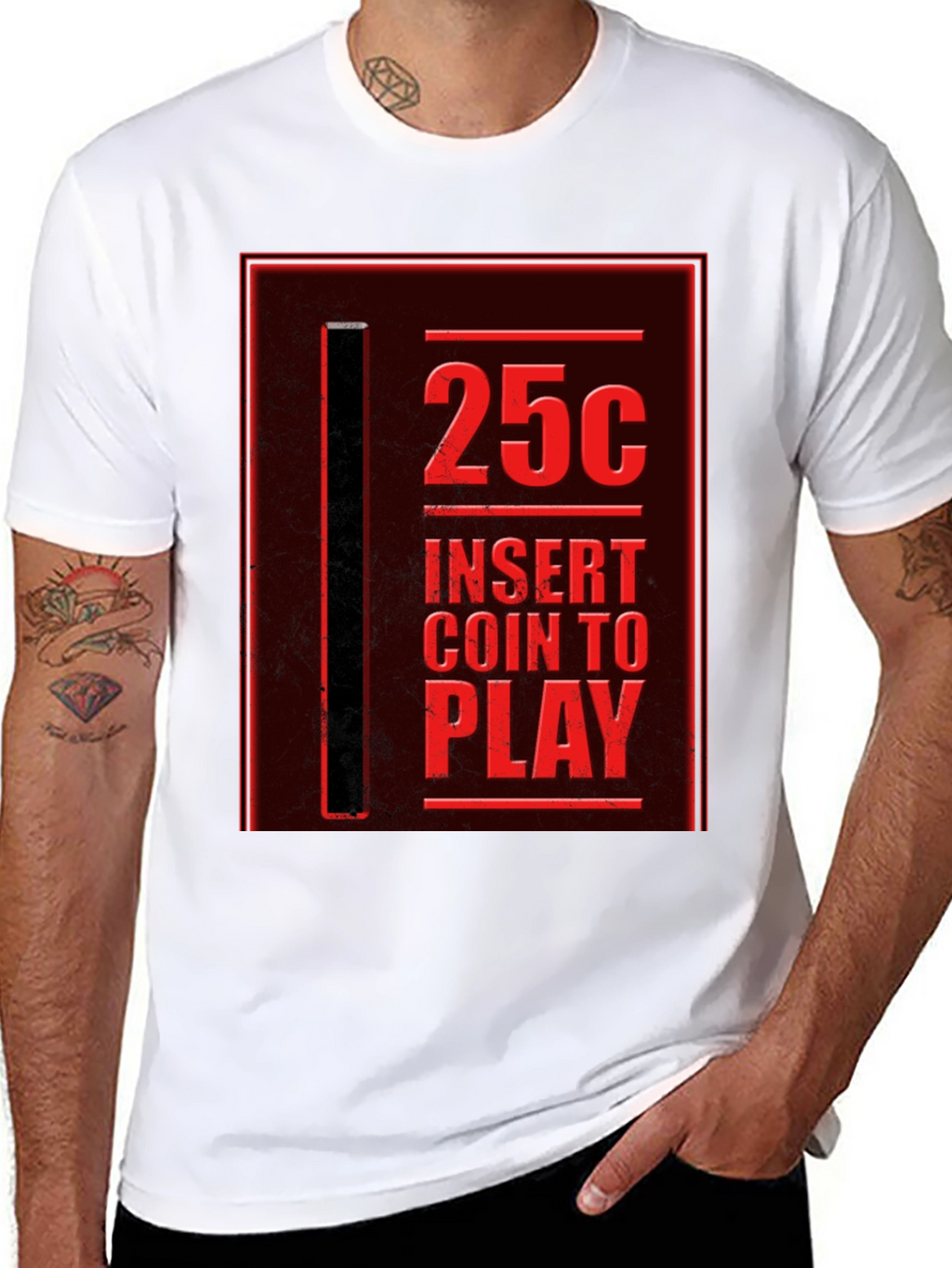 Retro Arcade T-Shirt - 25¢ Insert Coin to Play!