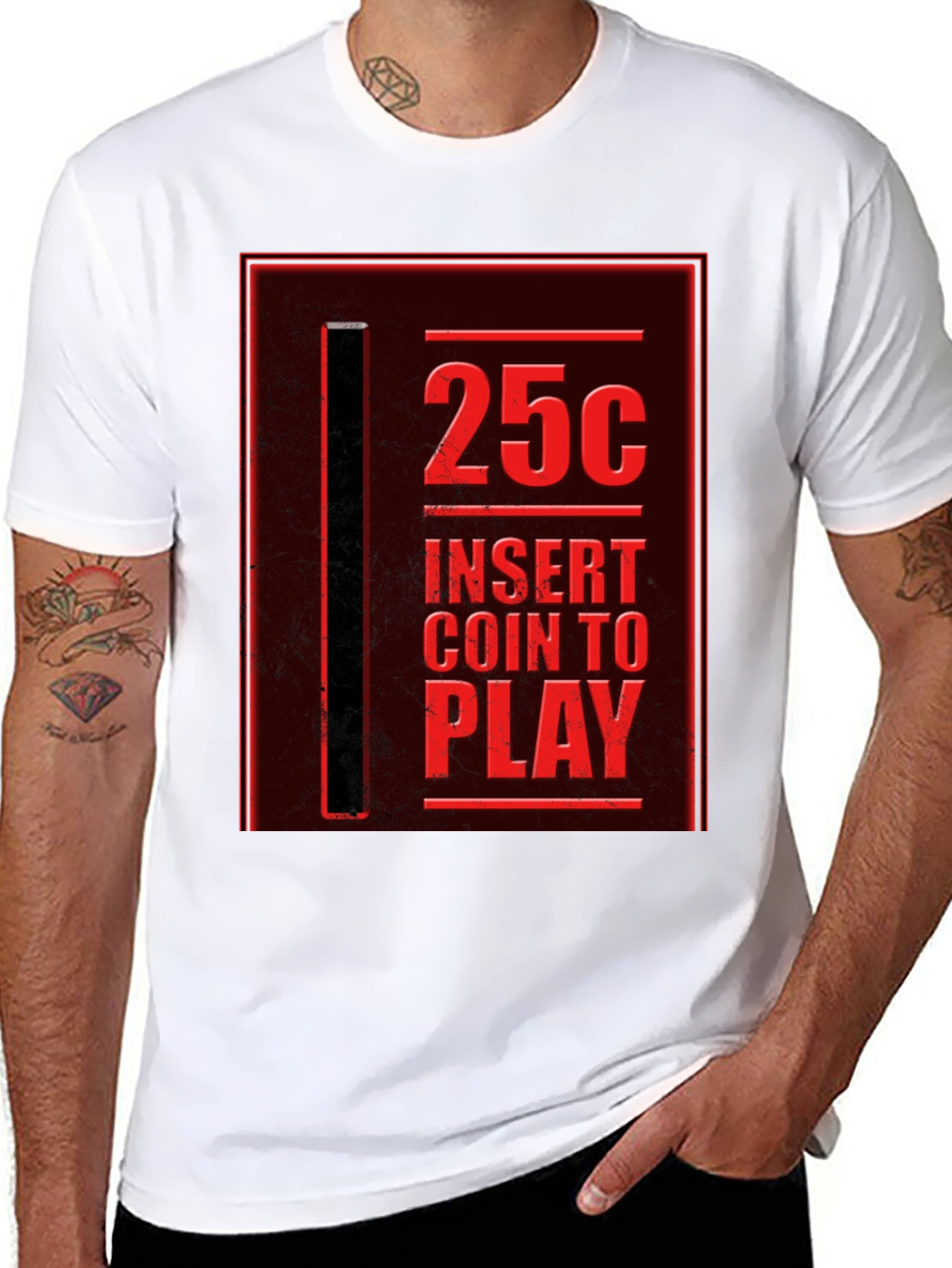 Retro Arcade T-Shirt - 25¢ Insert Coin to Play!
