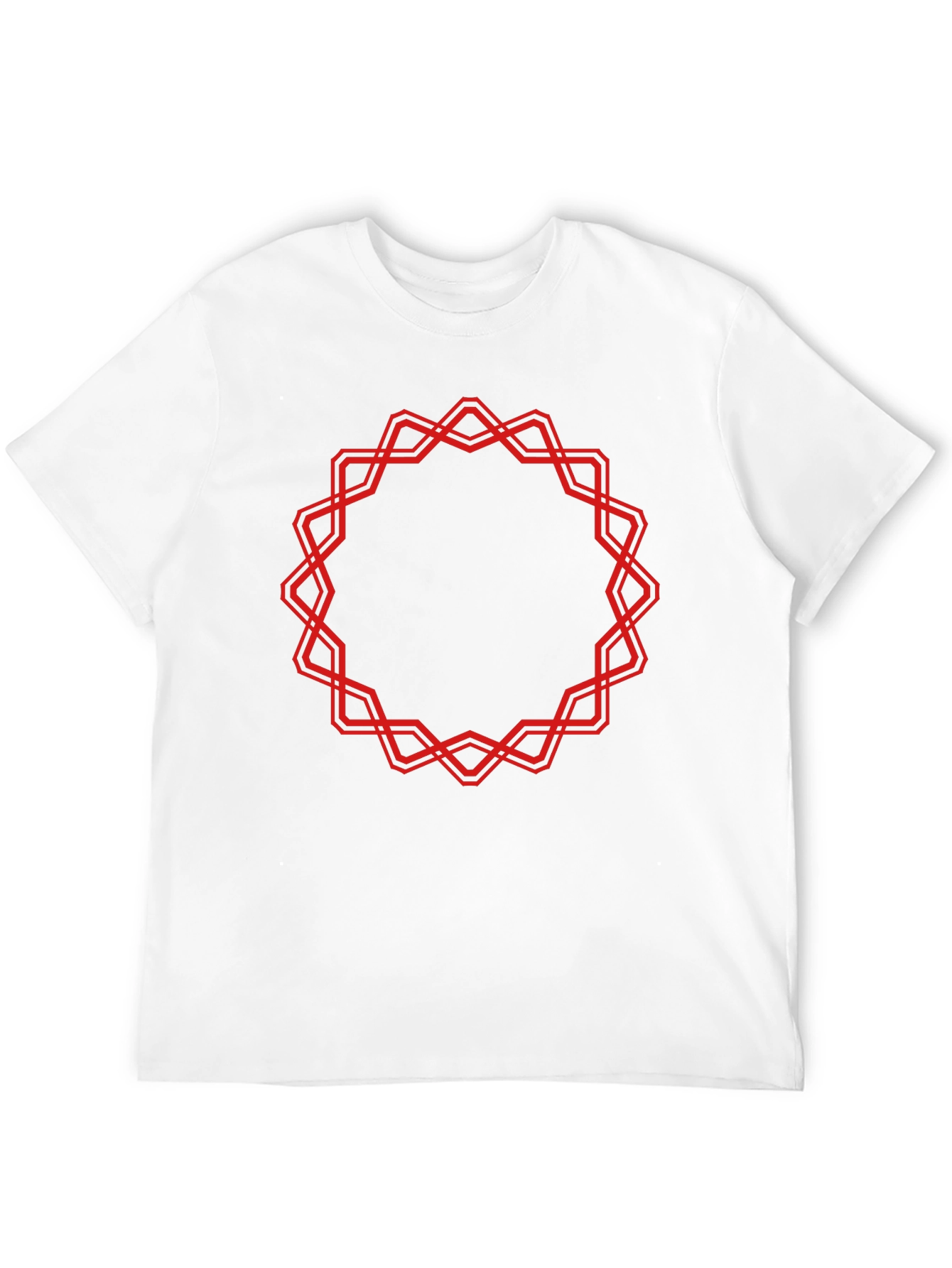 Geometric Circle Graphic Tee - Bold Statement T-Shirt