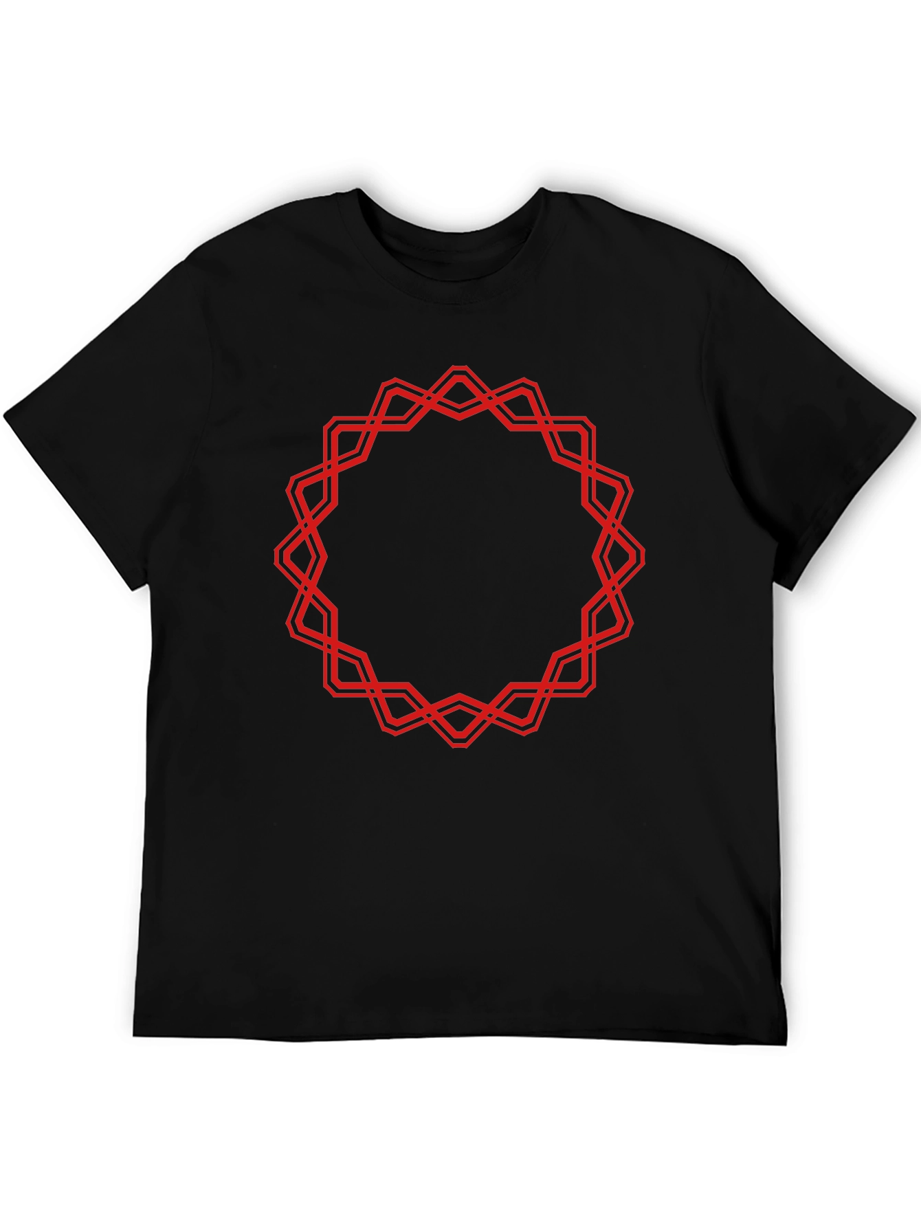 Geometric Circle Graphic Tee - Bold Statement T-Shirt