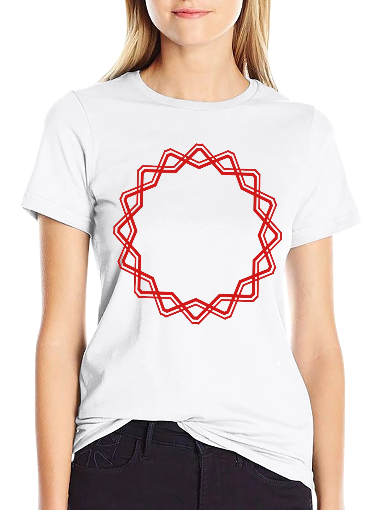 Geometric Circle Graphic Tee - Bold Statement T-Shirt