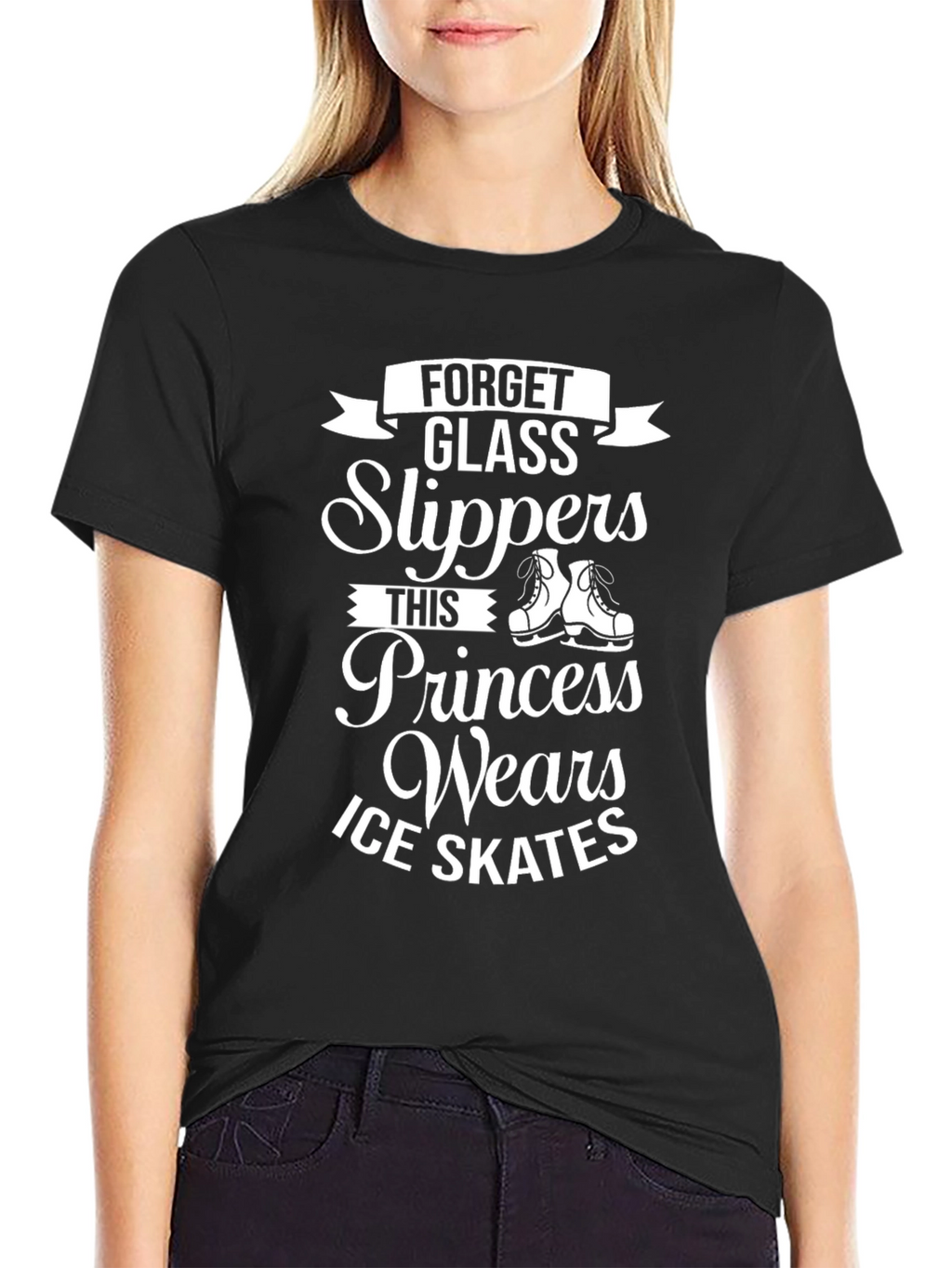 Forget Glass Slippers Ice Skates T-Shirt