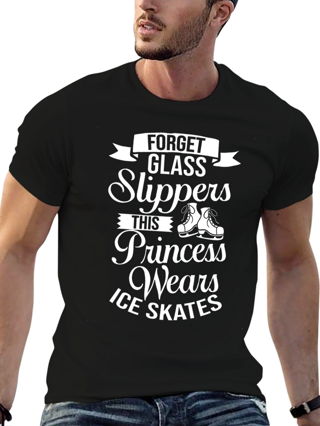 Forget Glass Slippers Ice Skates T-Shirt