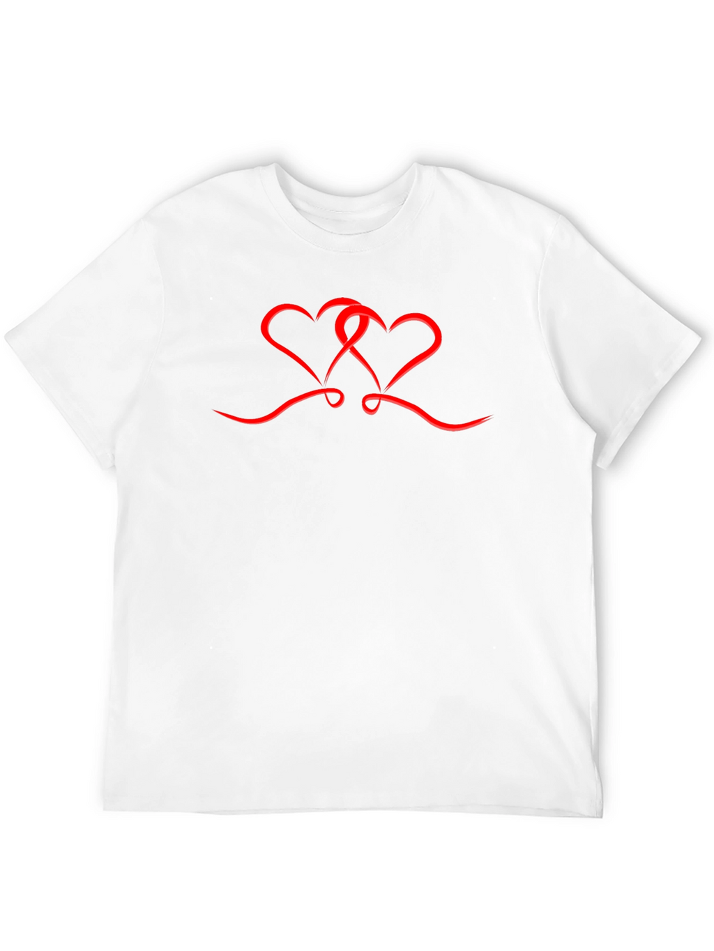 Heart Graphic Tee - Mens Black T-Shirt