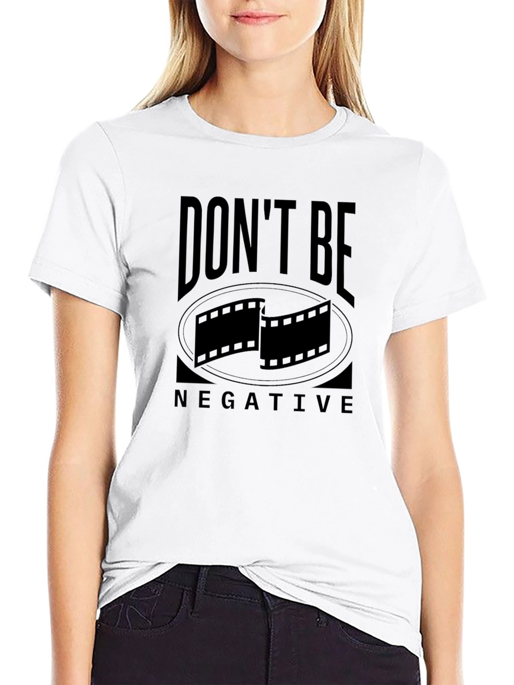 Dont Be Negative Film Reel Graphic T-Shirt