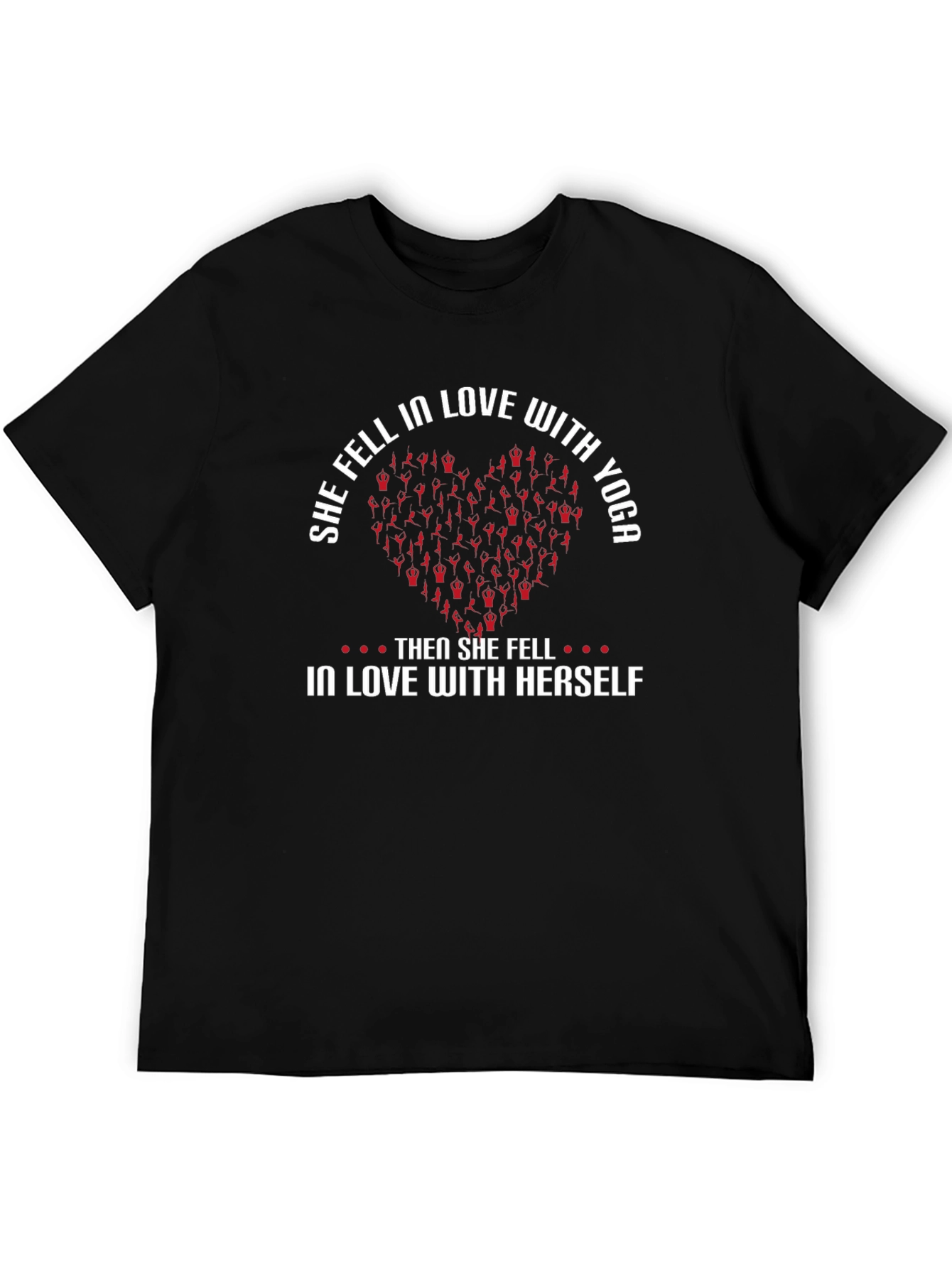 Yoga Lover T-Shirt - She Fell in Love with Yoga