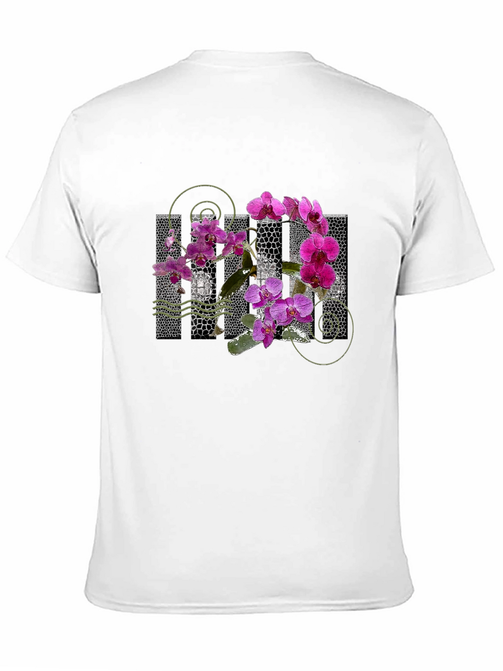 Orchid Graphic Black T-Shirt