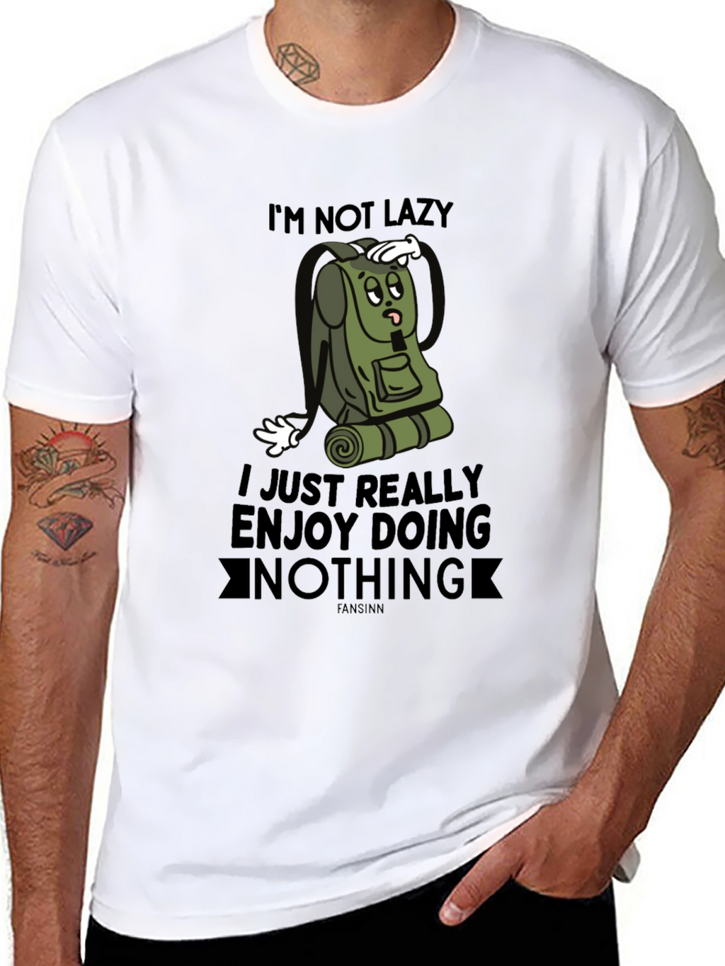 Funny Im Not Lazy Graphic Tee