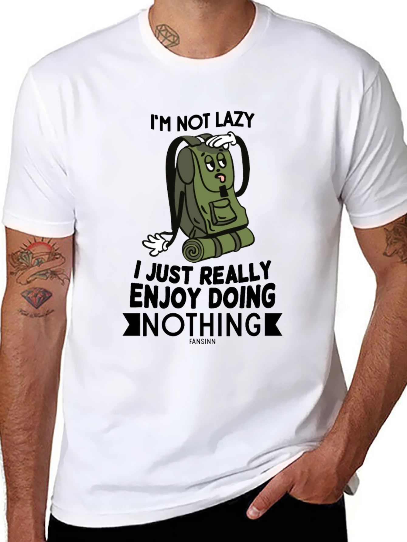 Funny Im Not Lazy Graphic Tee