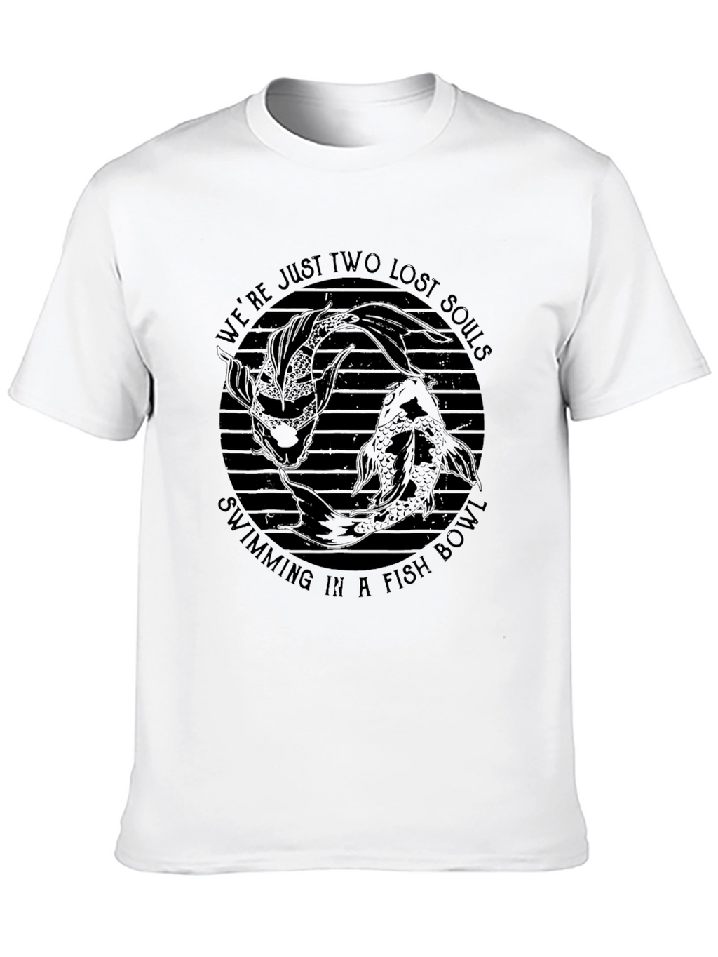 Lost Souls Fish Bowl Graphic T-Shirt - Black