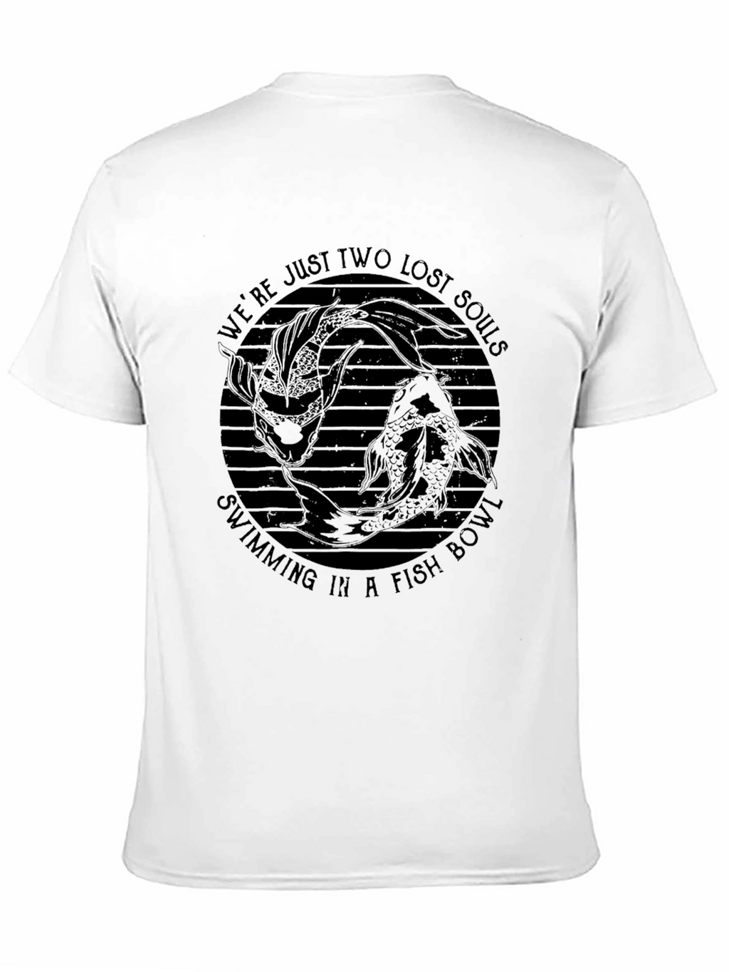 Lost Souls Fish Bowl Graphic T-Shirt - Black