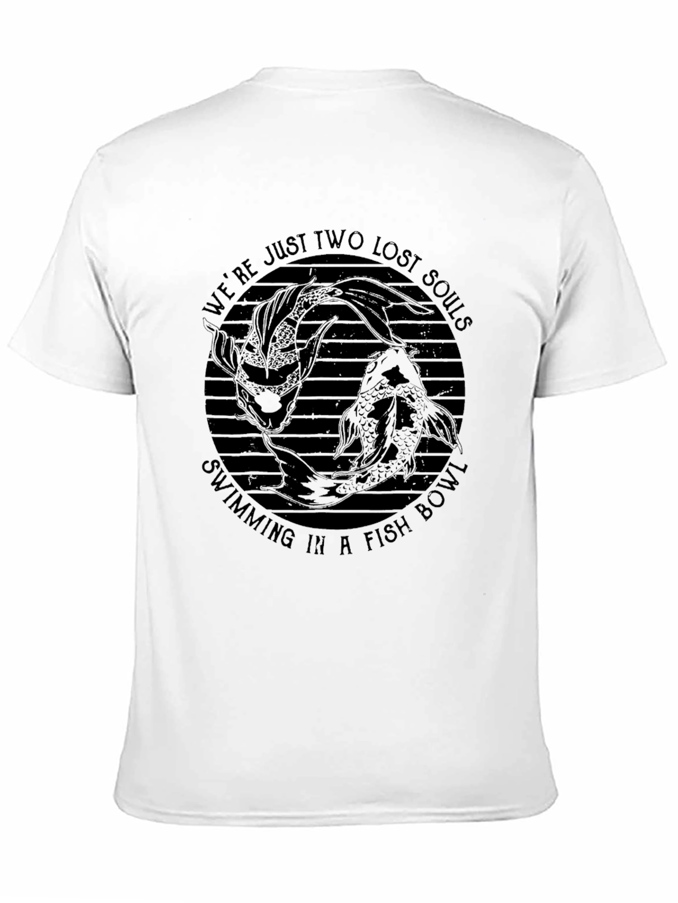 Lost Souls Fish Bowl Graphic T-Shirt - Black