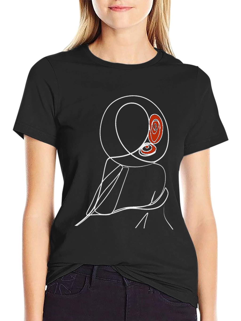 Abstract Line Art T-Shirt - Modern Graphic Tee