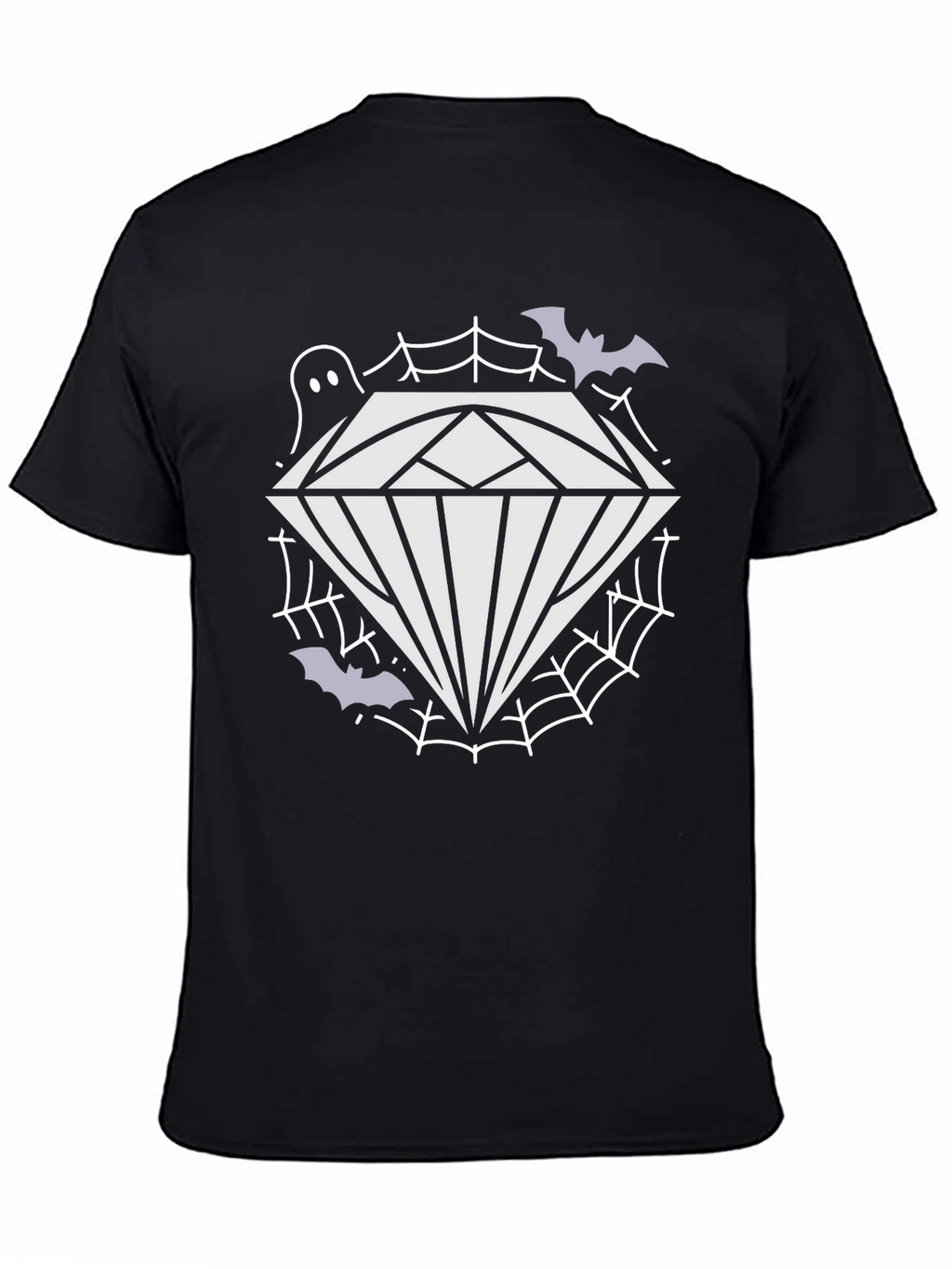 Spooky Diamond Graphic Tee - Halloween Style