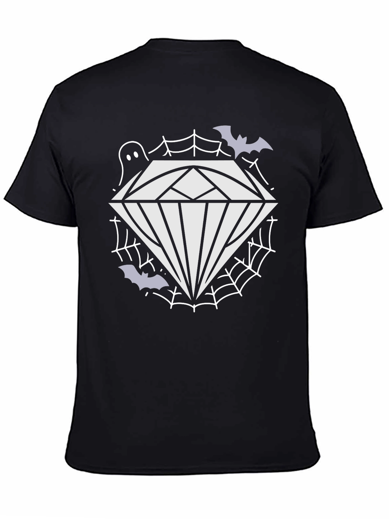 Spooky Diamond Graphic Tee - Halloween Style