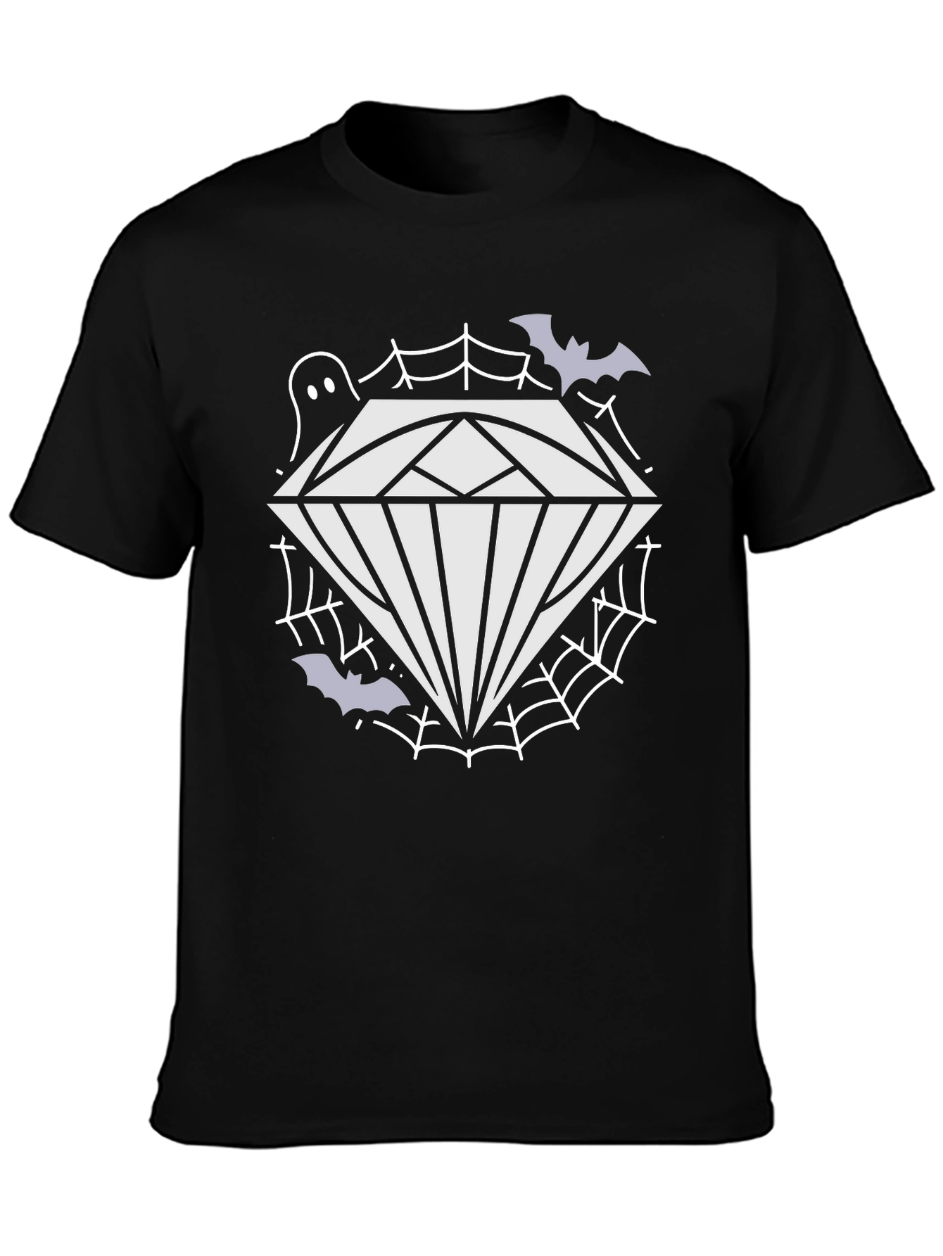 Spooky Diamond Graphic Tee - Halloween Style