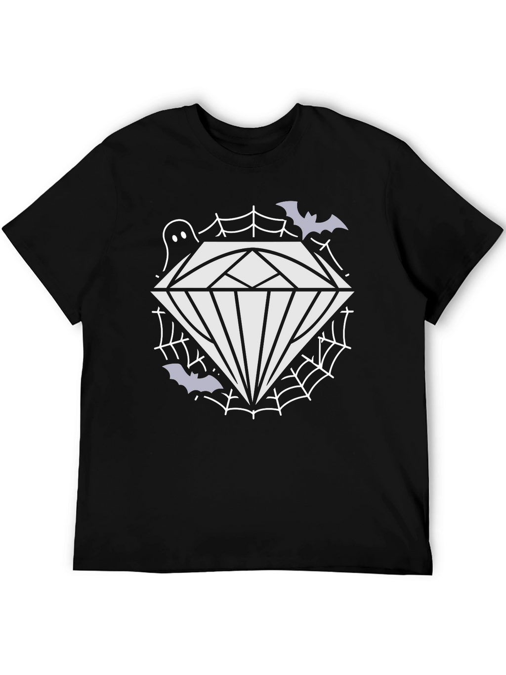 Spooky Diamond Graphic Tee - Halloween Style