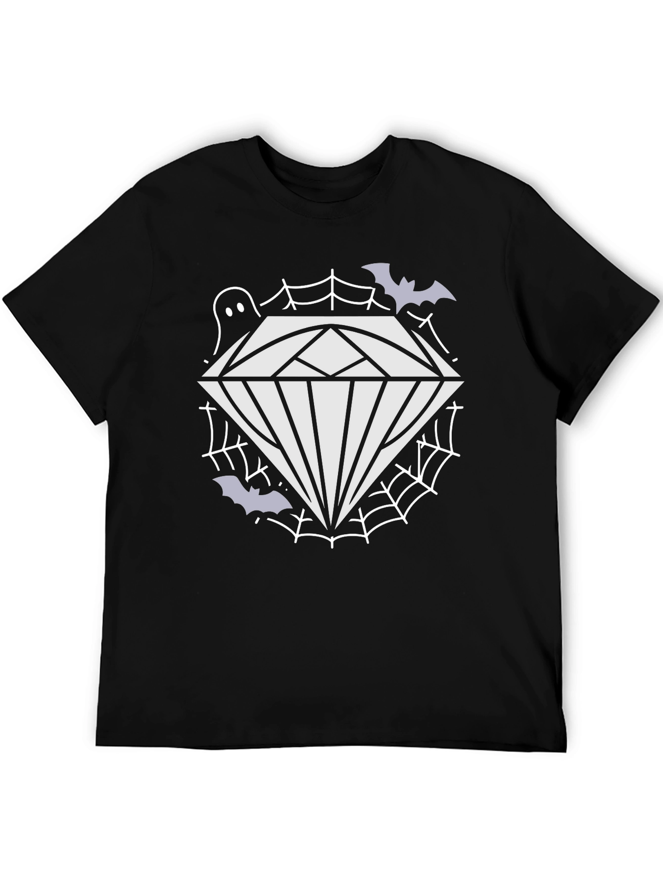 Spooky Diamond Graphic Tee - Halloween Style