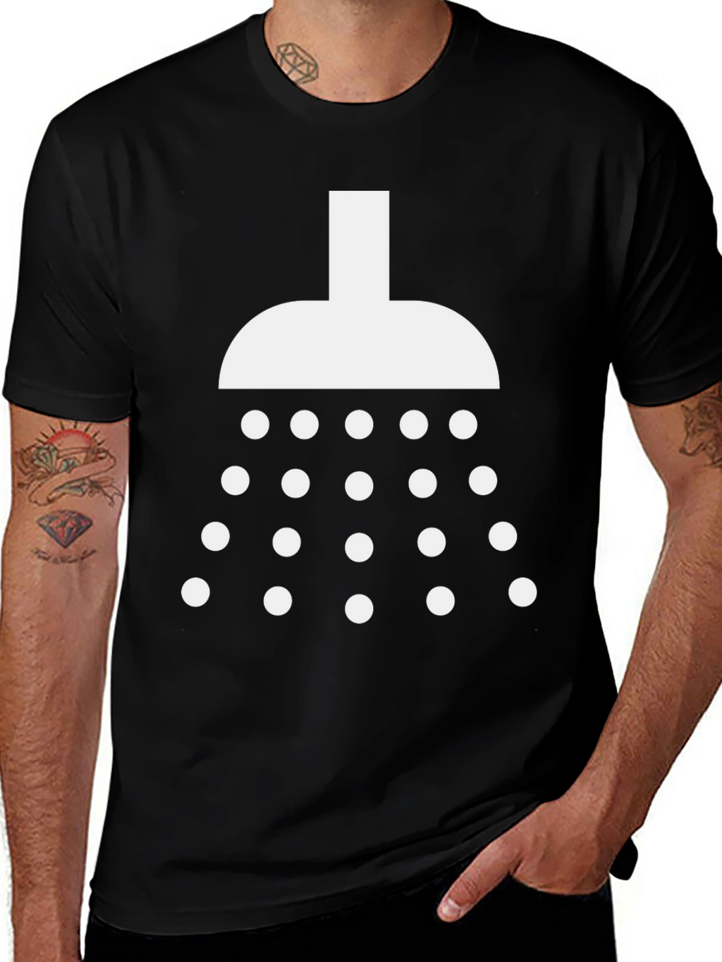 Shower Graphic Tee - Clean Humor T-Shirt