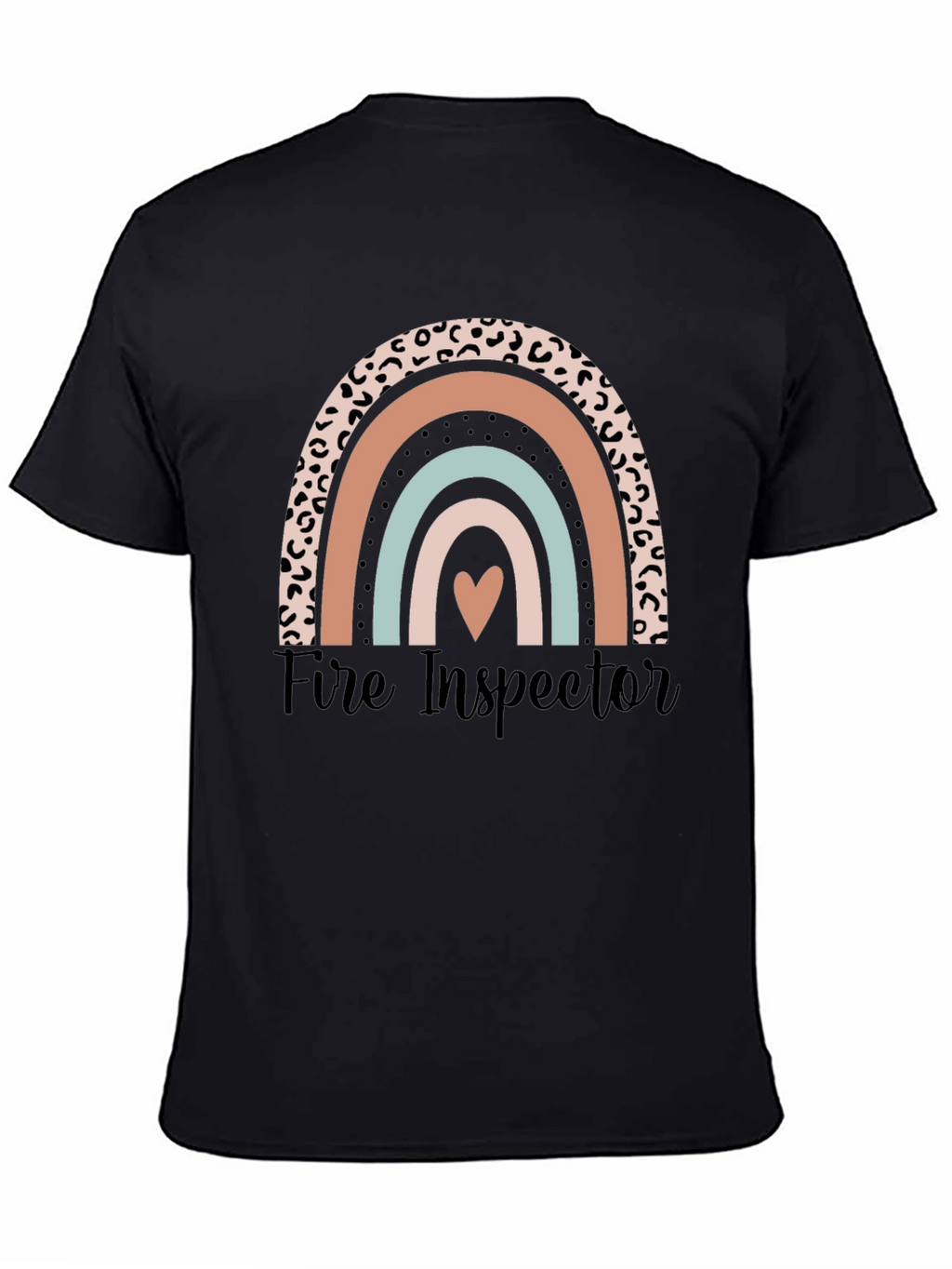 Fire Inspector Rainbow Graphic T-Shirt