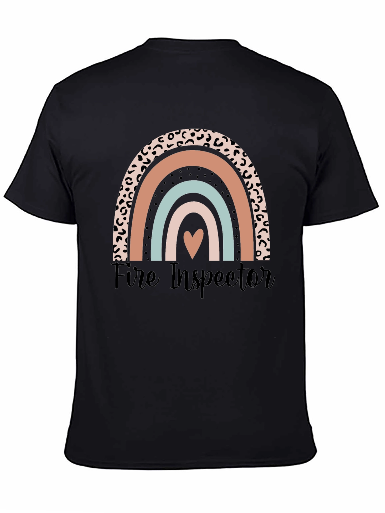 Fire Inspector Rainbow Graphic T-Shirt