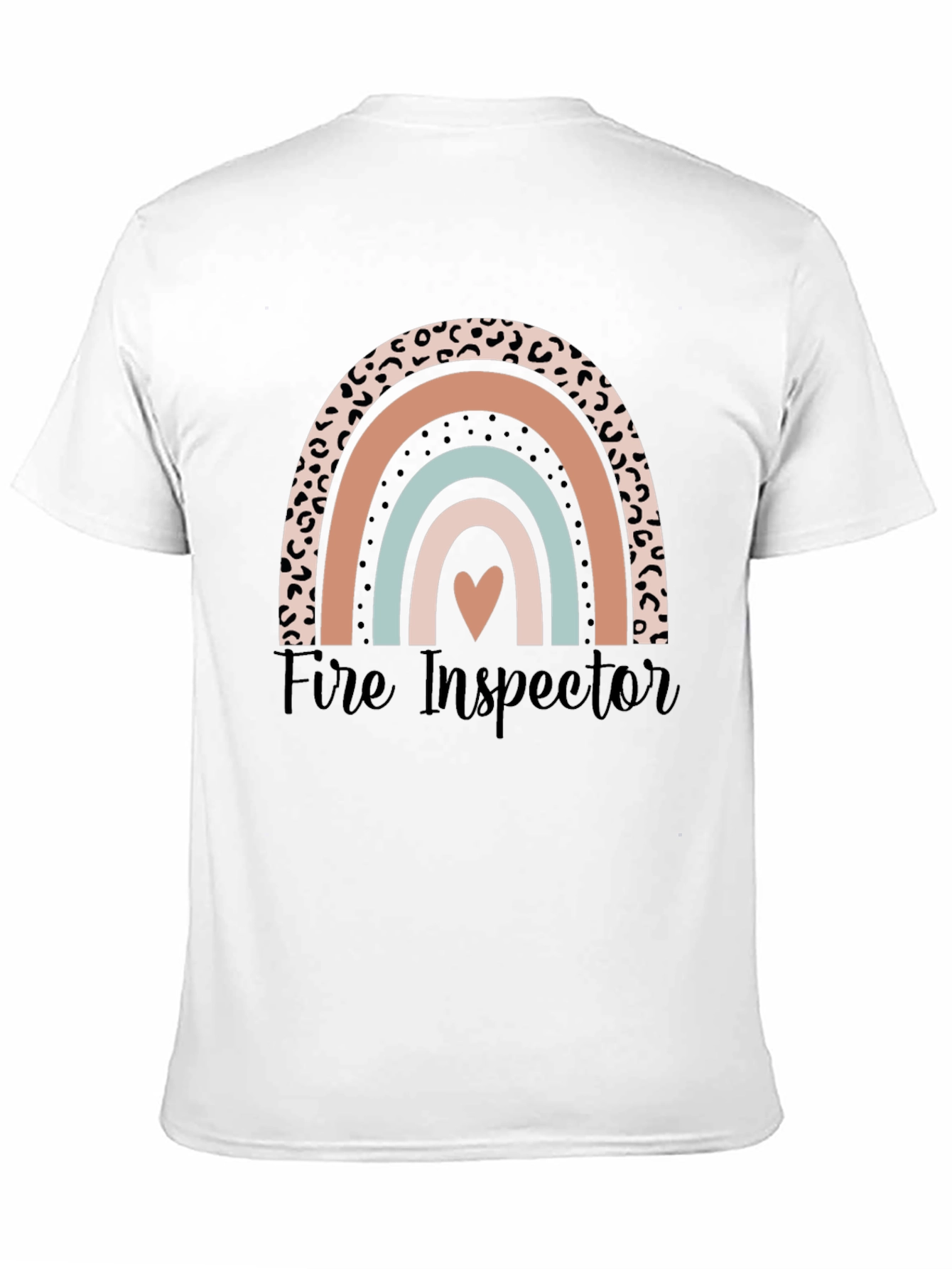 Fire Inspector Rainbow Graphic T-Shirt