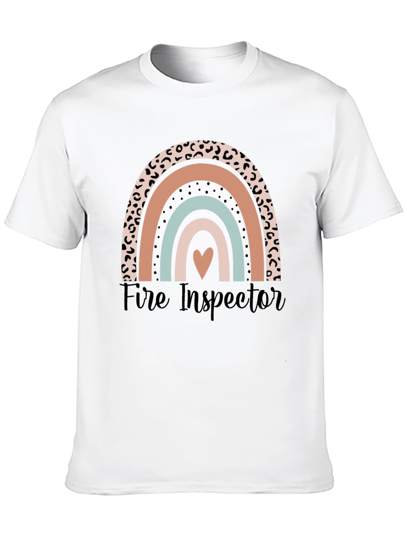 Fire Inspector Rainbow Graphic T-Shirt
