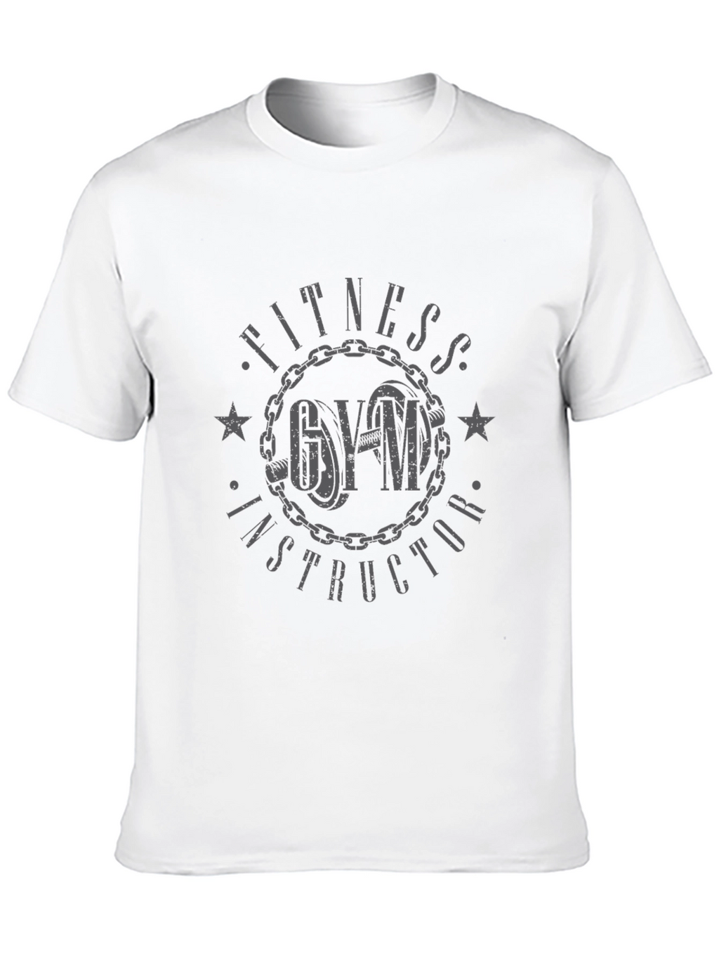 Fitness Gym Instructor Graphic Print Tee