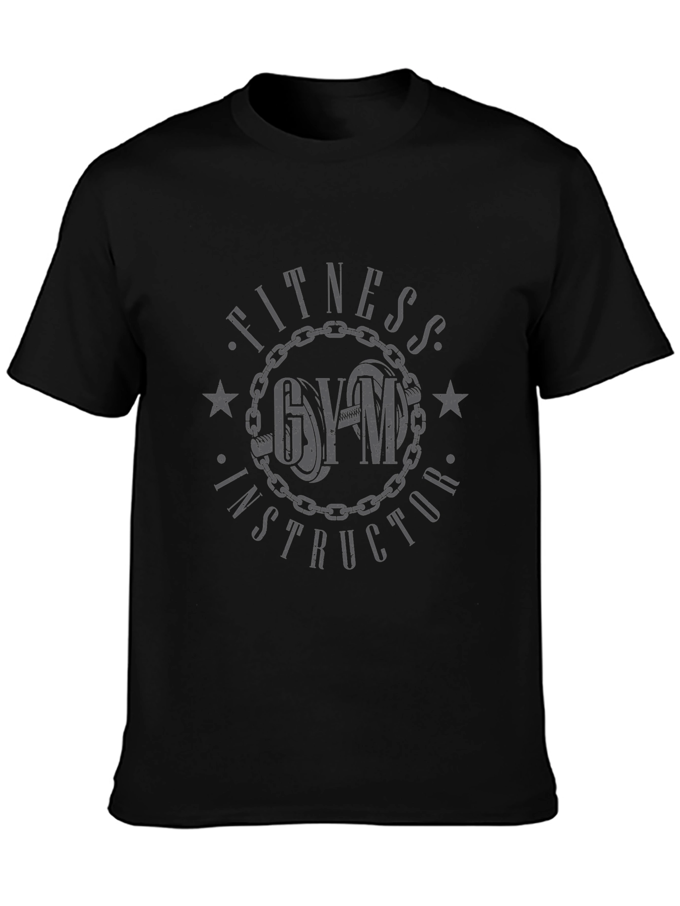 Fitness Gym Instructor Graphic Print Tee