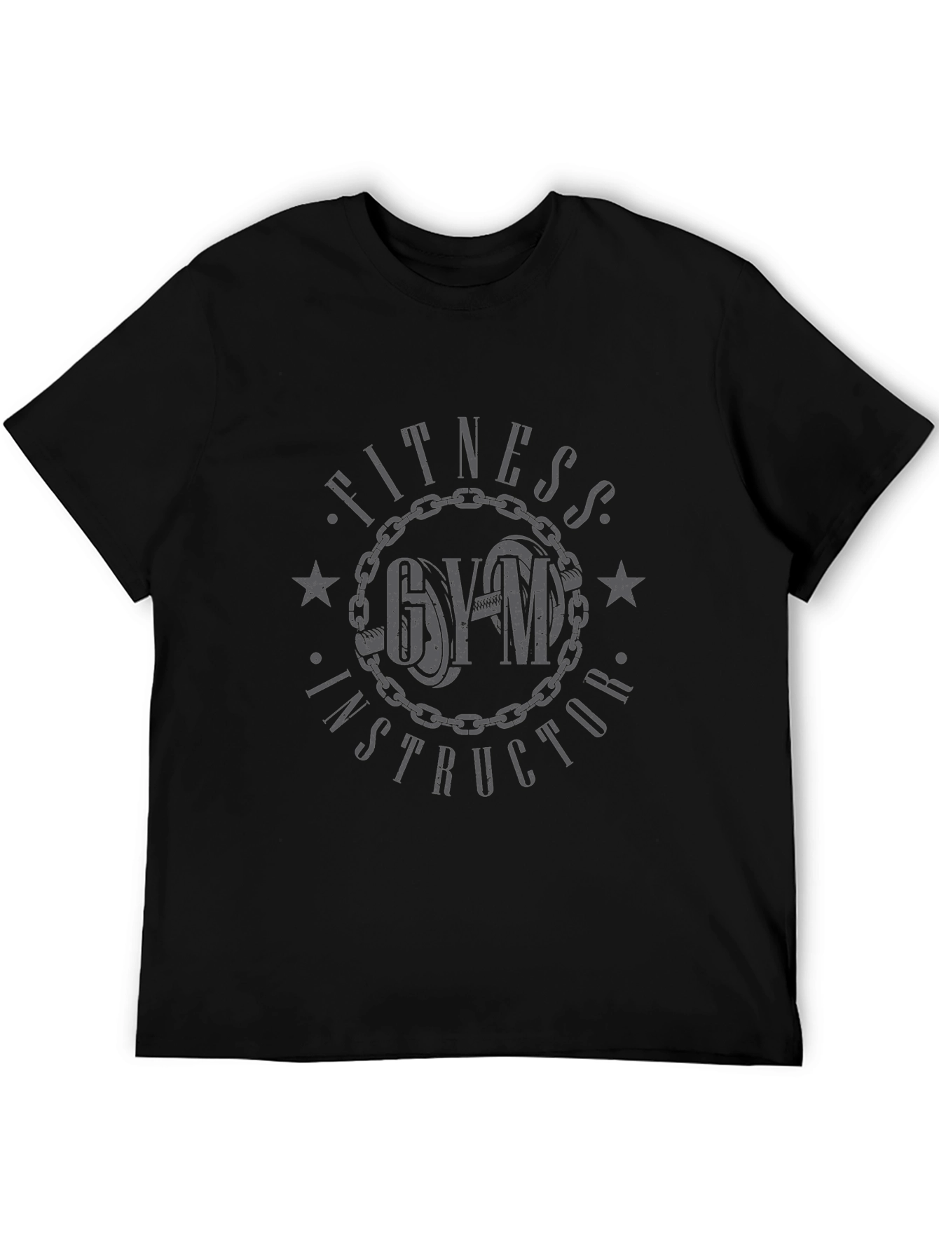 Fitness Gym Instructor Graphic Print Tee