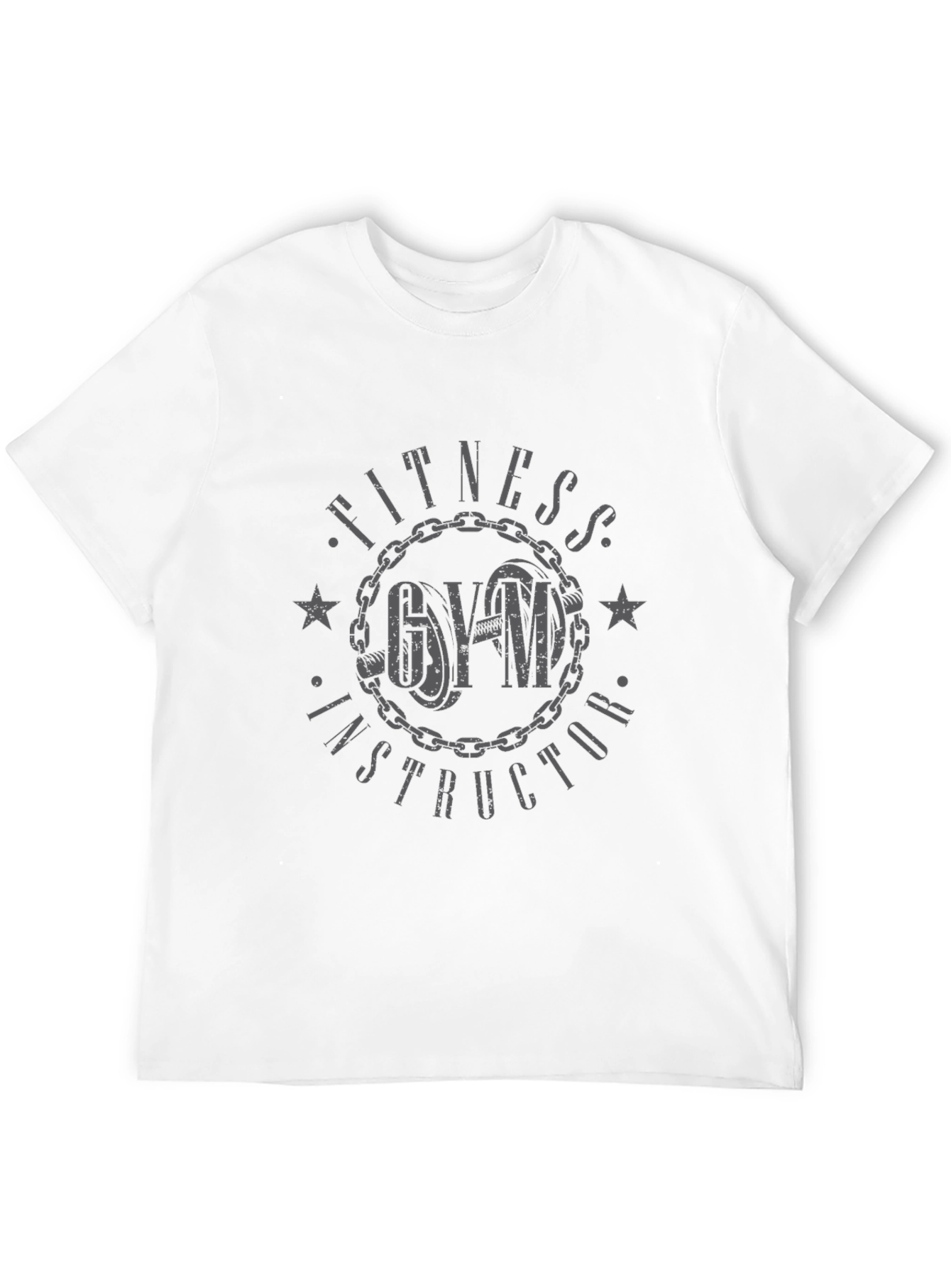 Fitness Gym Instructor Graphic Print Tee