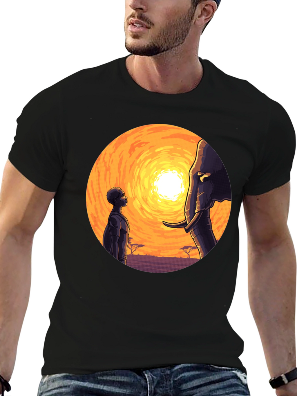 African Sunset Graphic Tee