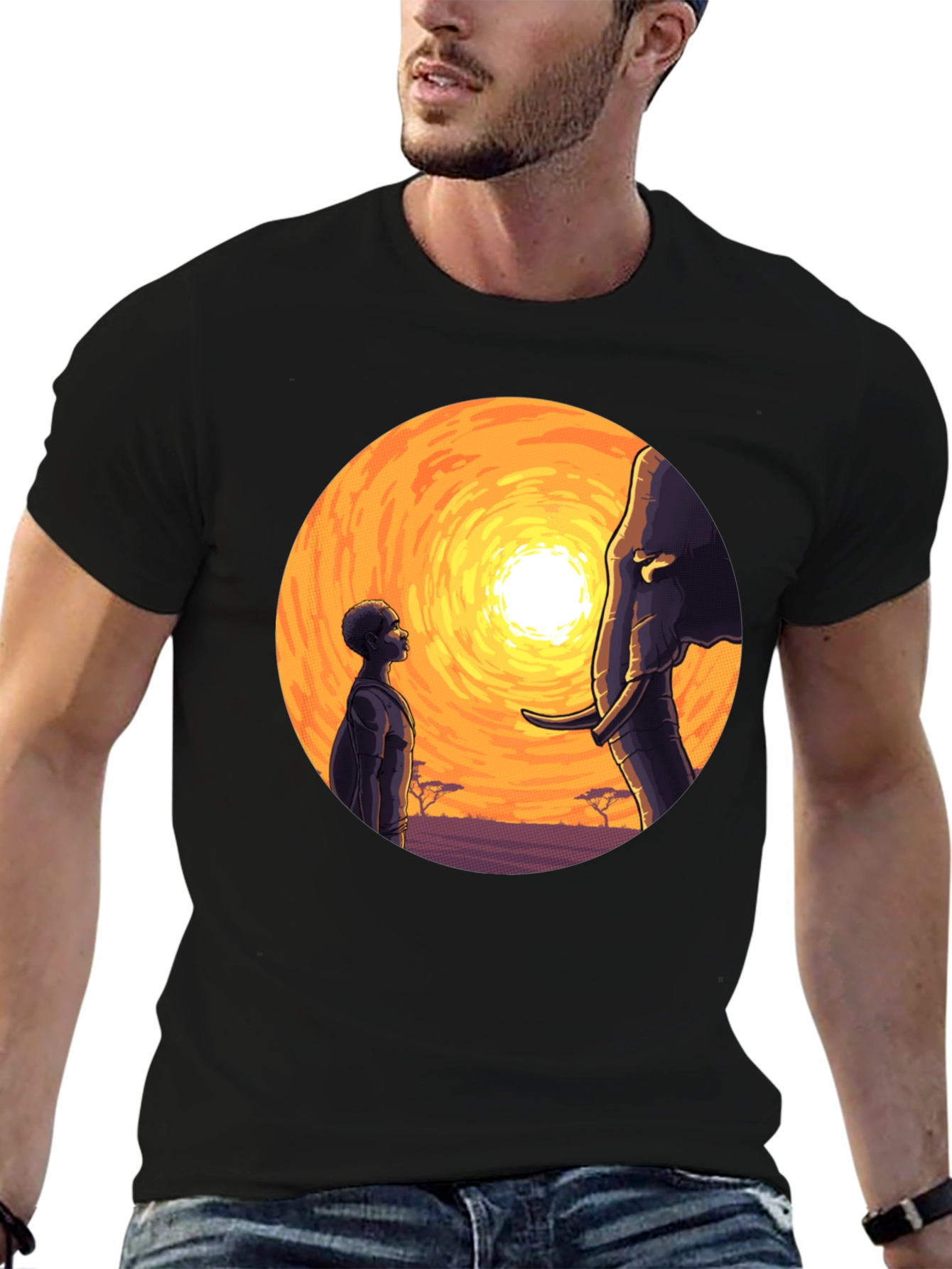 African Sunset Graphic Tee