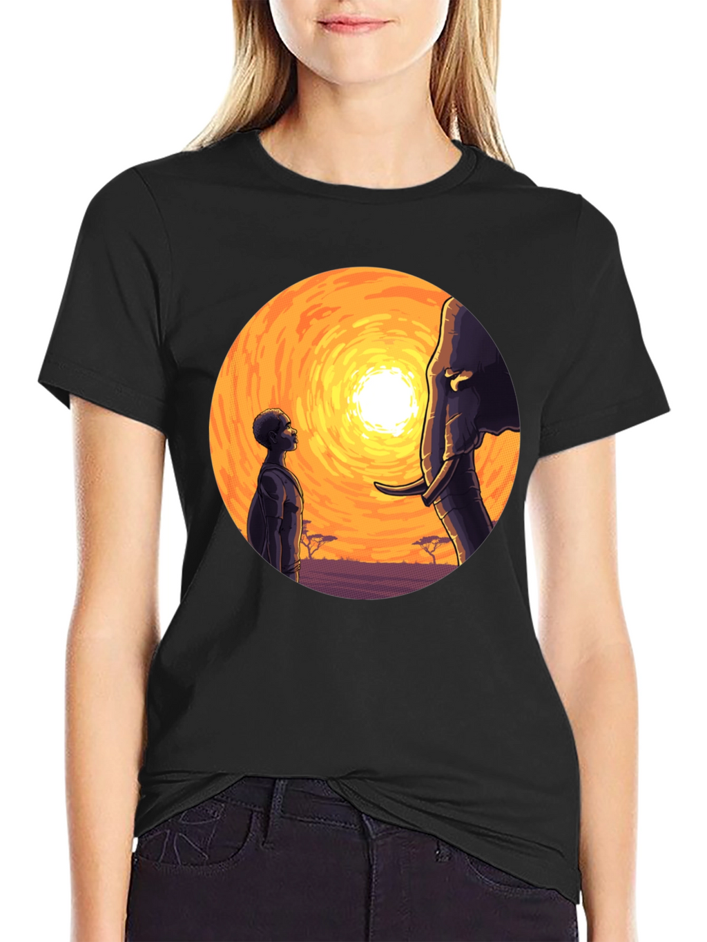 African Sunset Graphic Tee