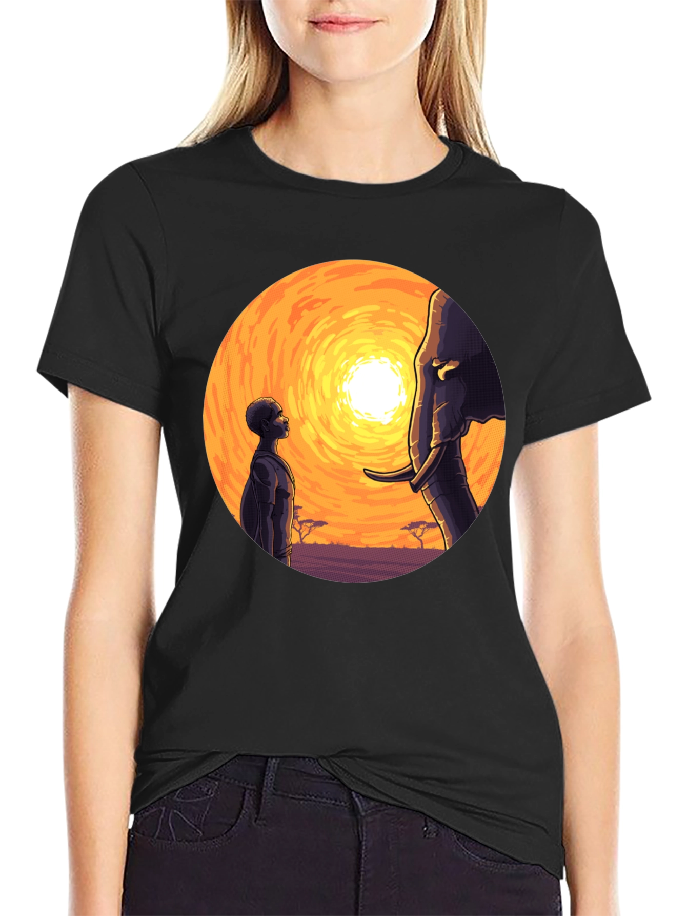 African Sunset Graphic Tee