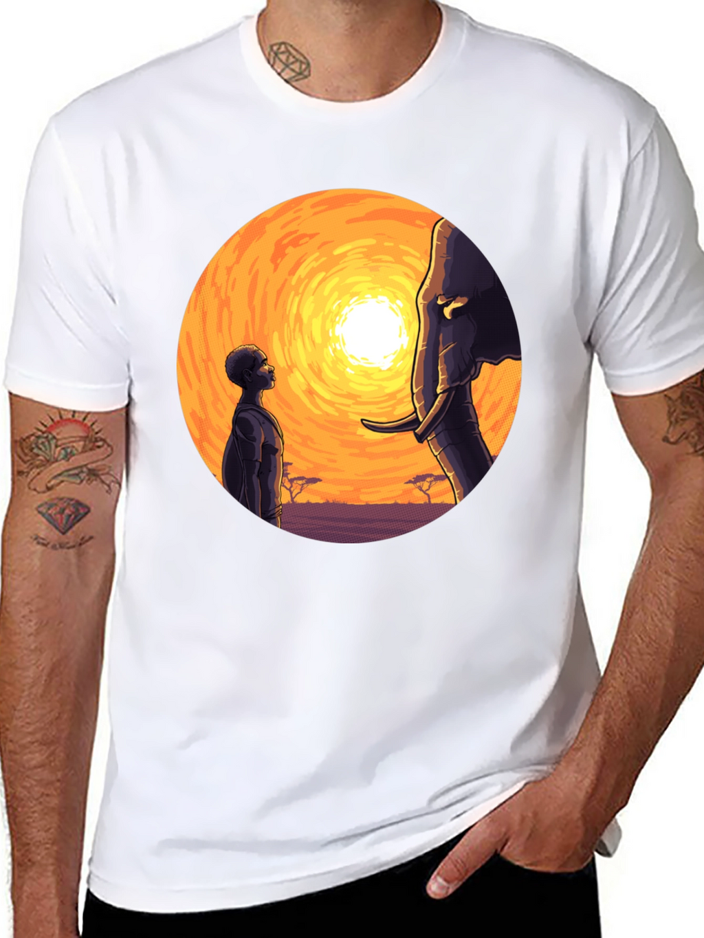 African Sunset Graphic Tee